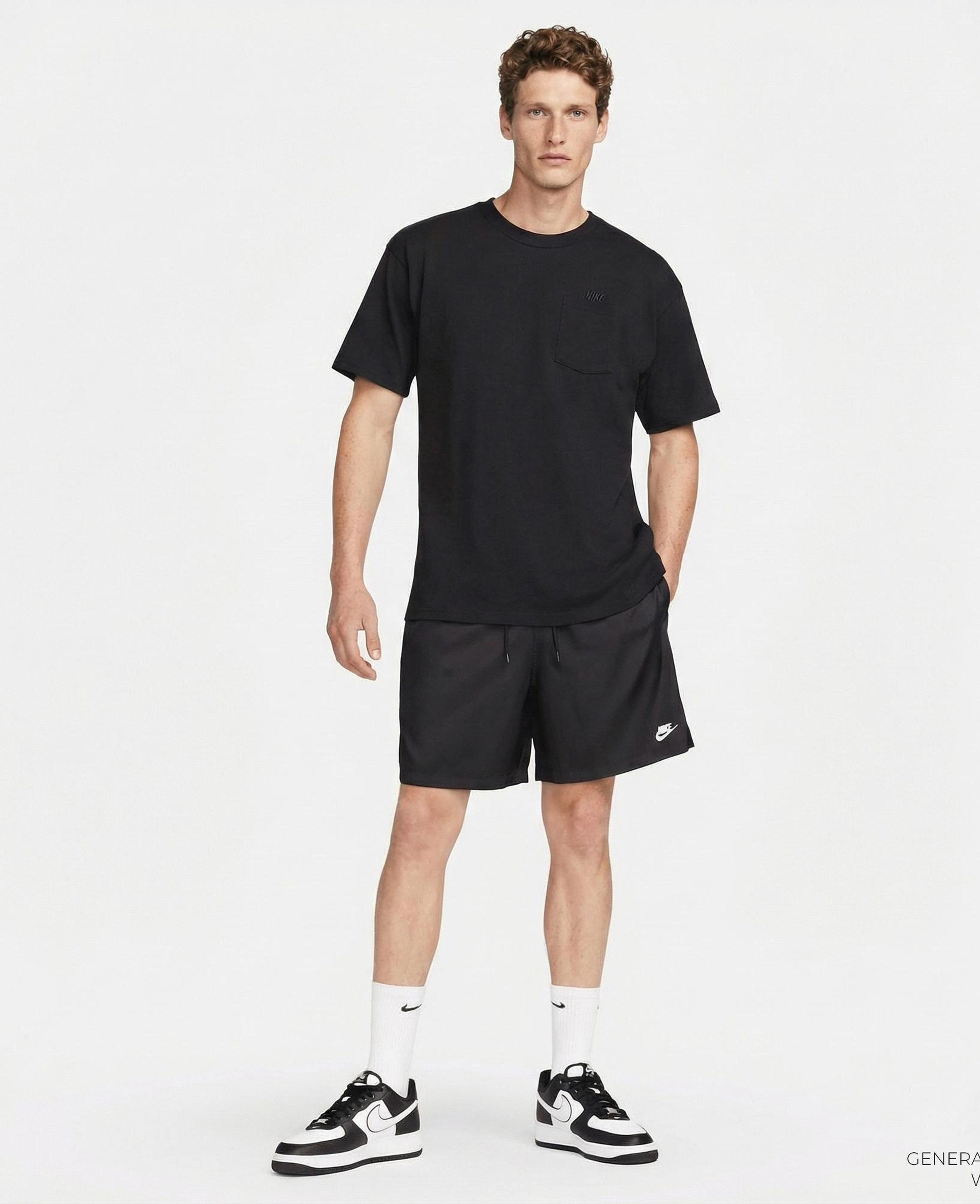 Nike Club Flow Erkek Siyah Şort