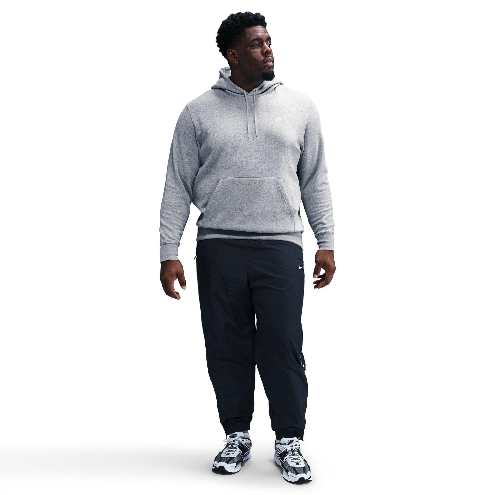 Nike Club Pullover Fleece Erkek Gri Hoodie