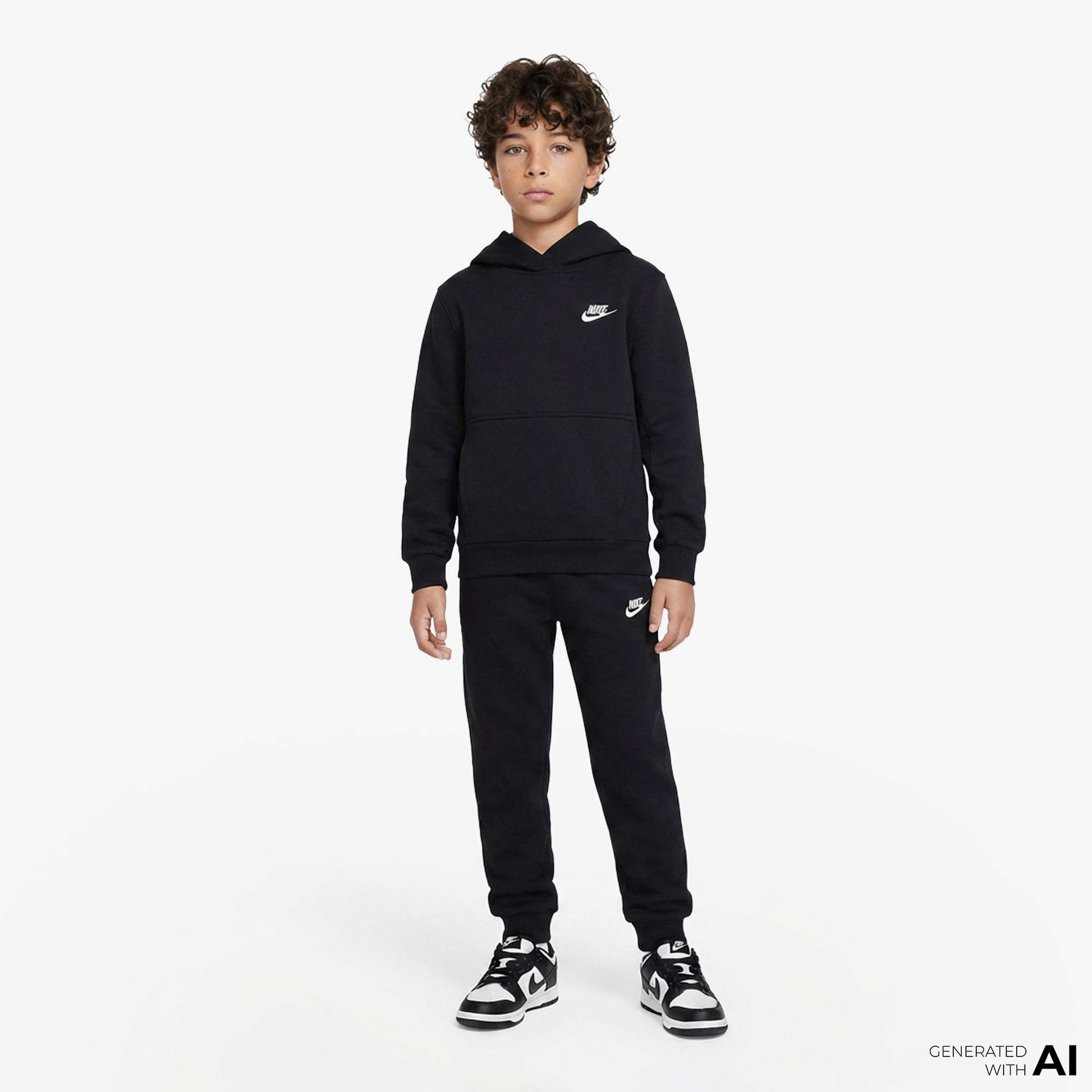 Nike Sportswear Club Fleece Çocuk Siyah Eşofman Altı