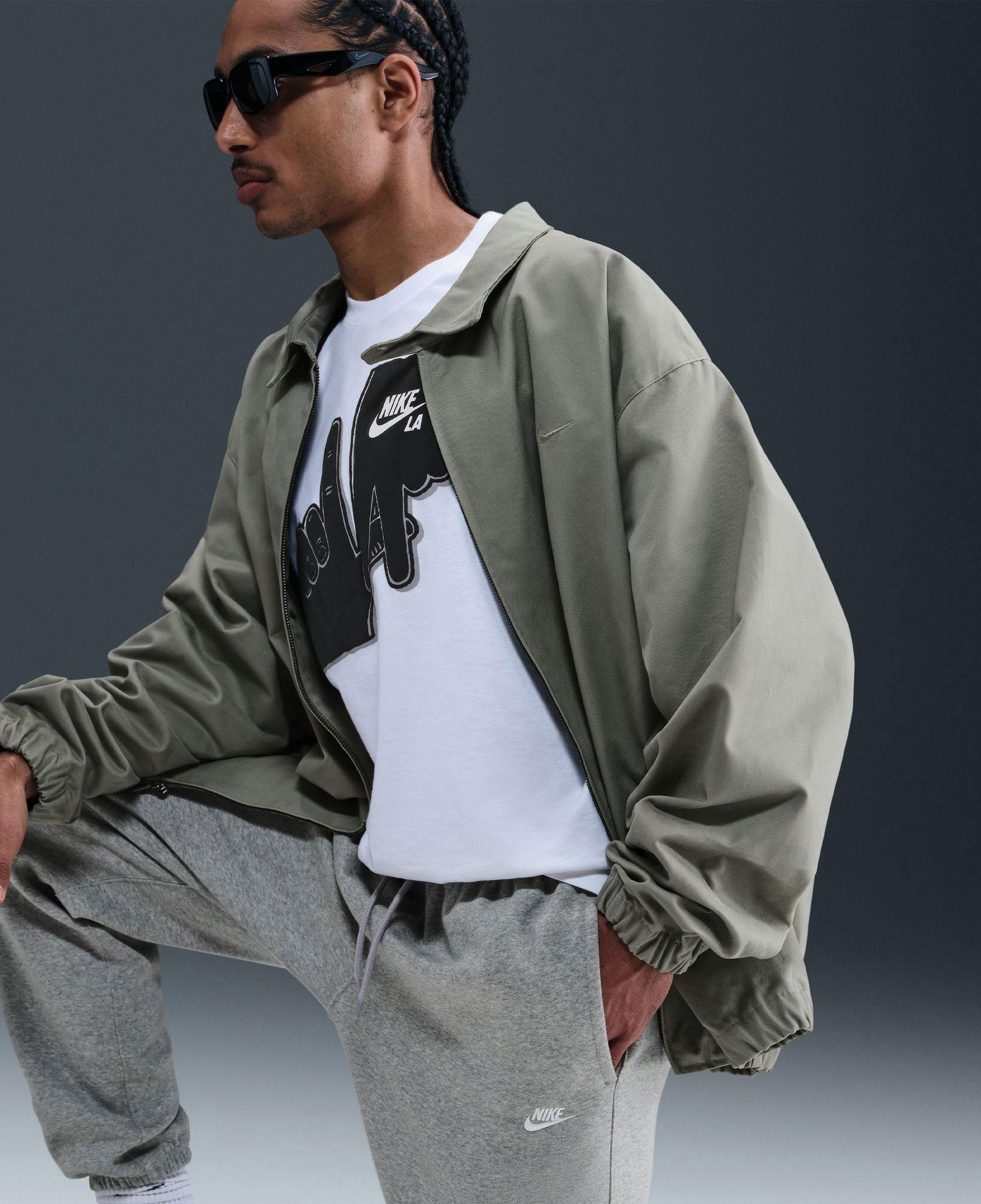 Nike Club Cuffed Brushed Erkek Gri Eşofman Altı