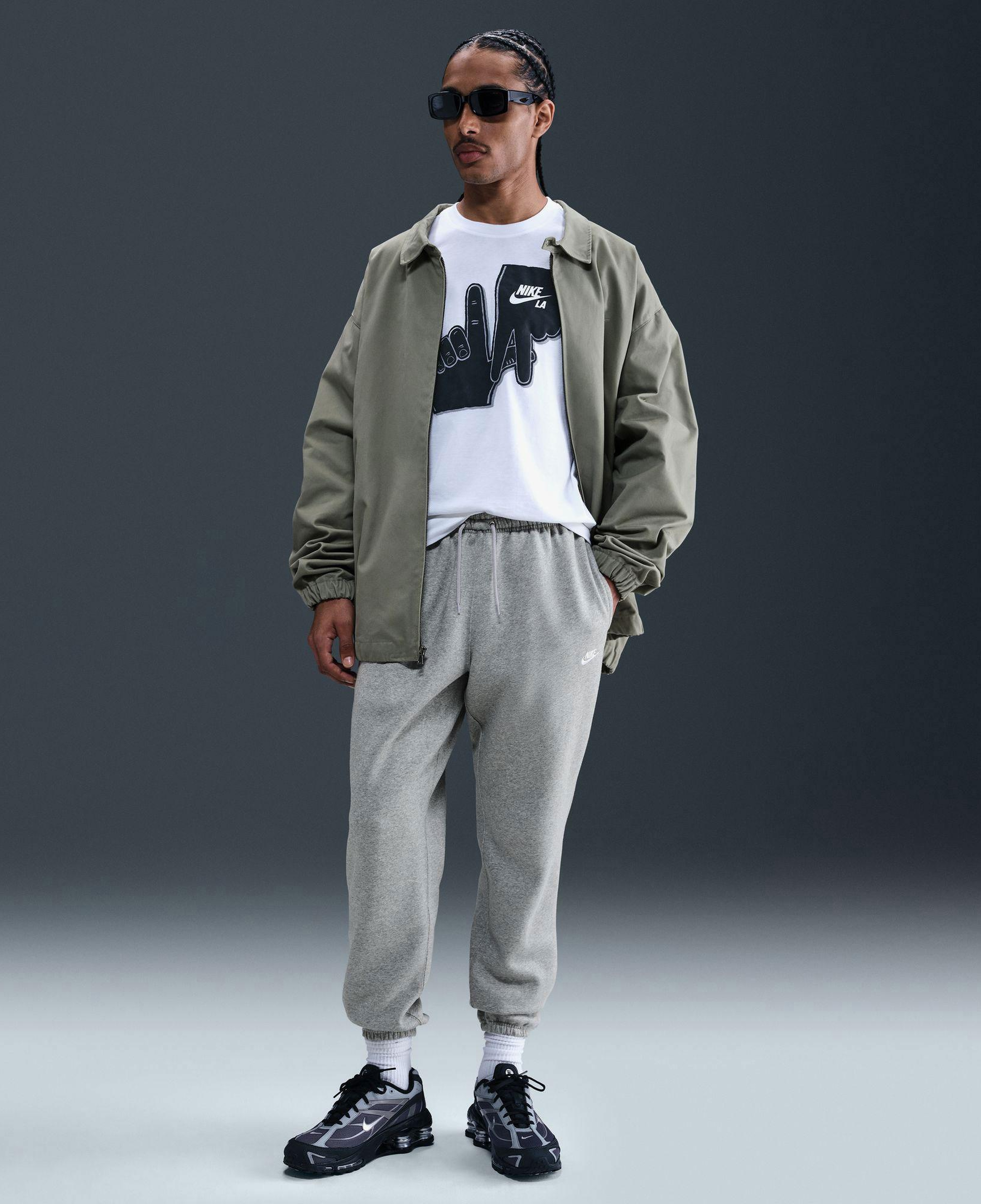 Nike Club Cuffed Brushed Erkek Gri Eşofman Altı