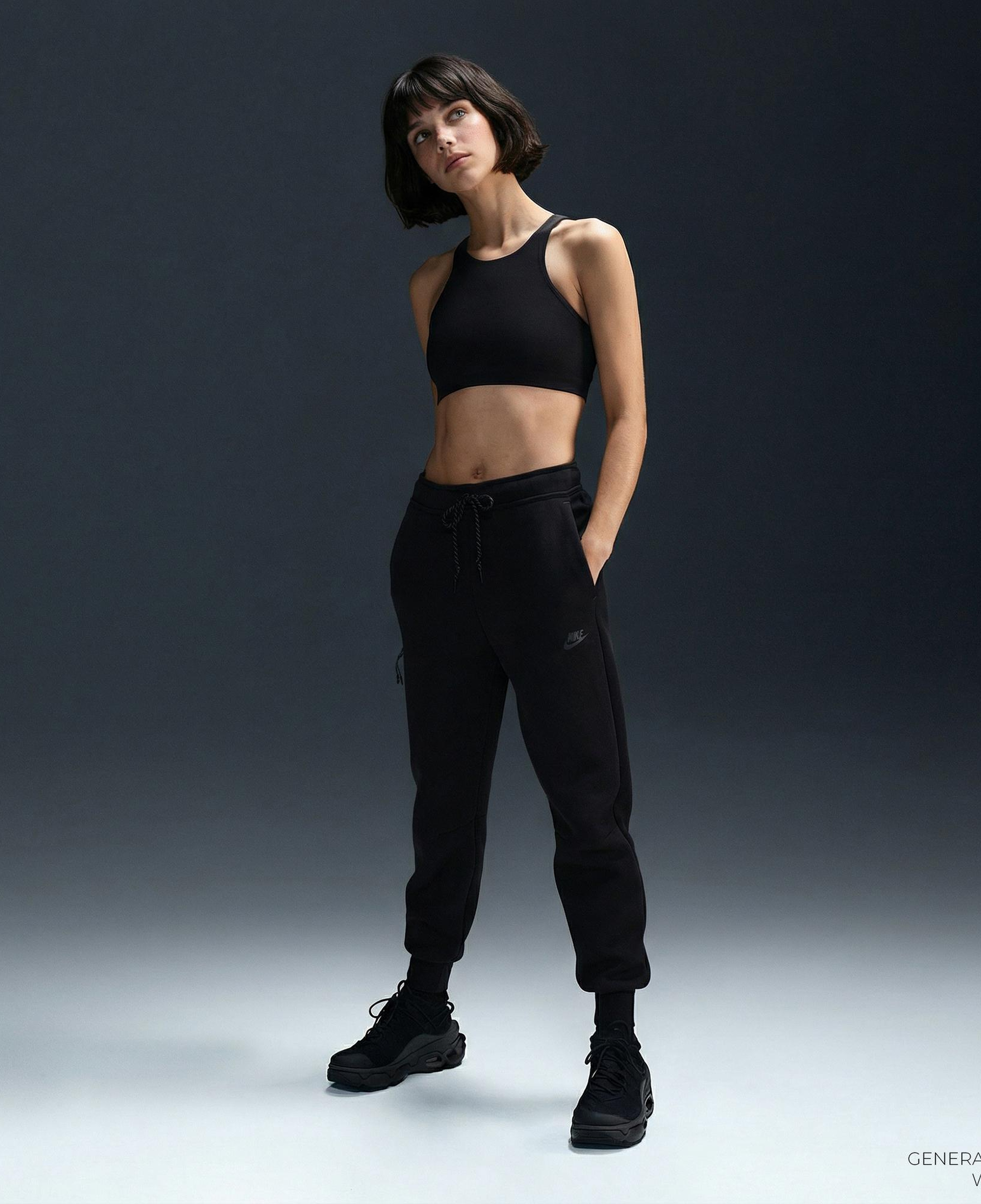 Nike Sportswear Tech Fleece Kadın Siyah Eşofman Altı