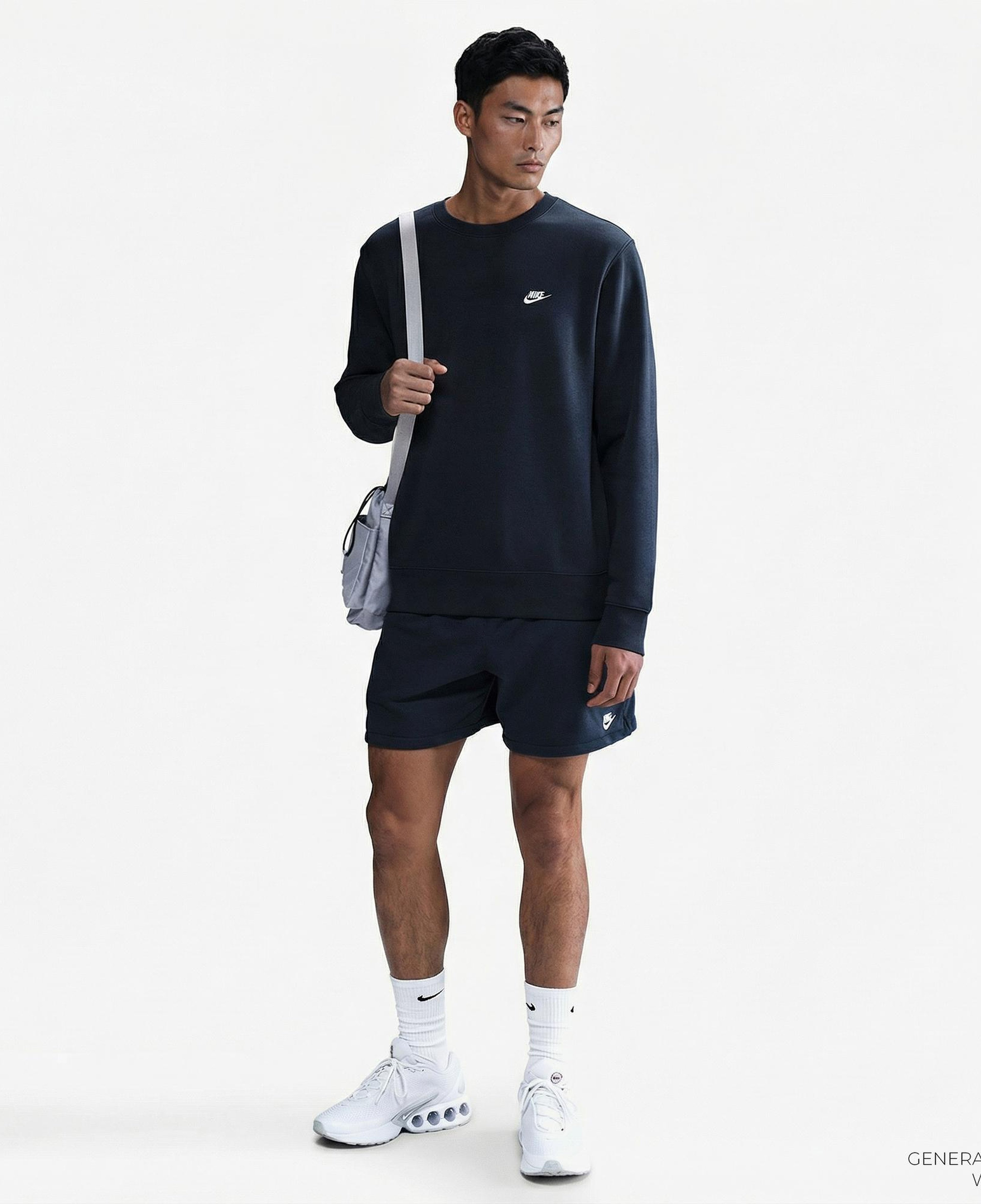 Nike Club Crew Erkek Mavi Sweatshirt