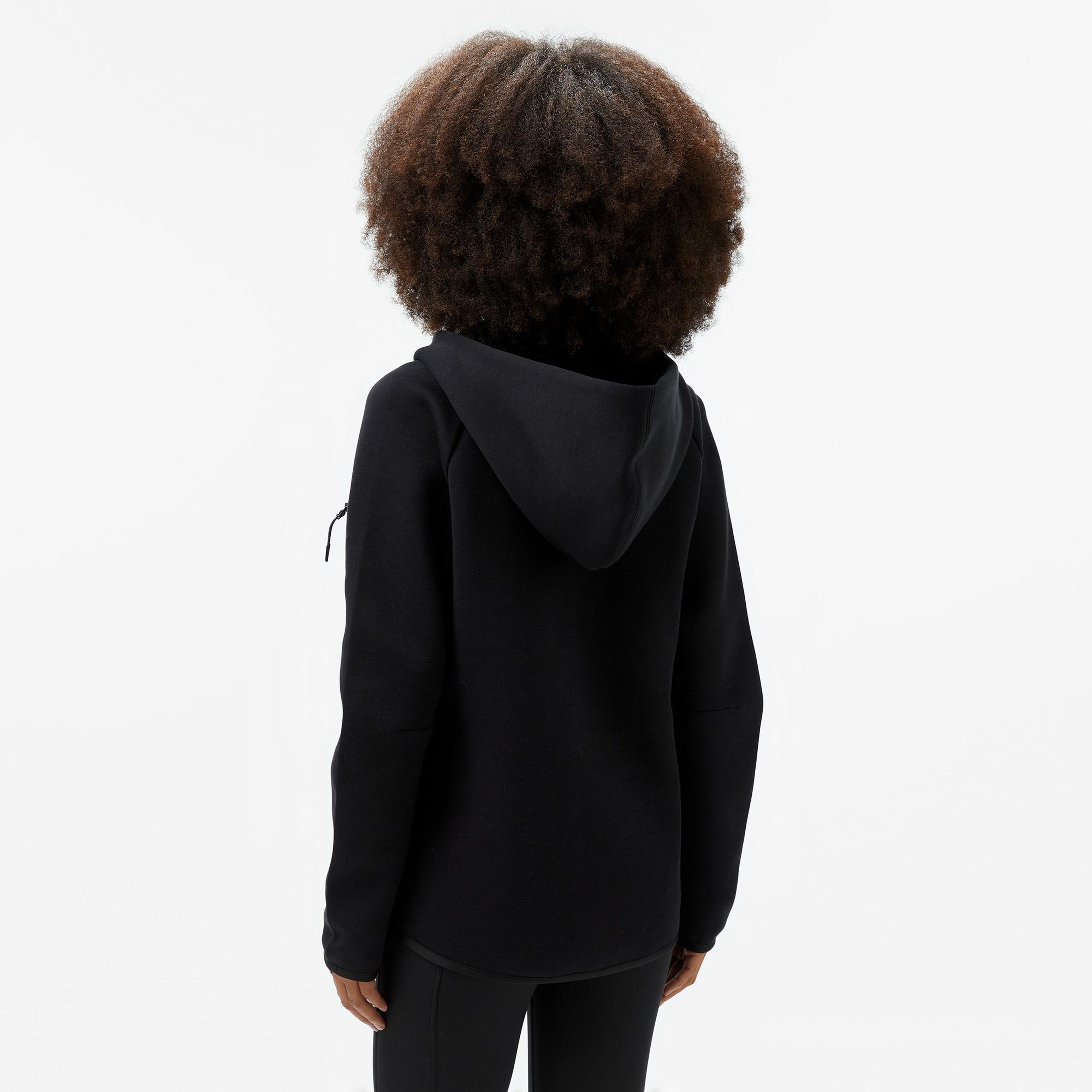 Nike Sportswear Tech Fleece Windrunner Kadın Siyah Eşofman Üstü