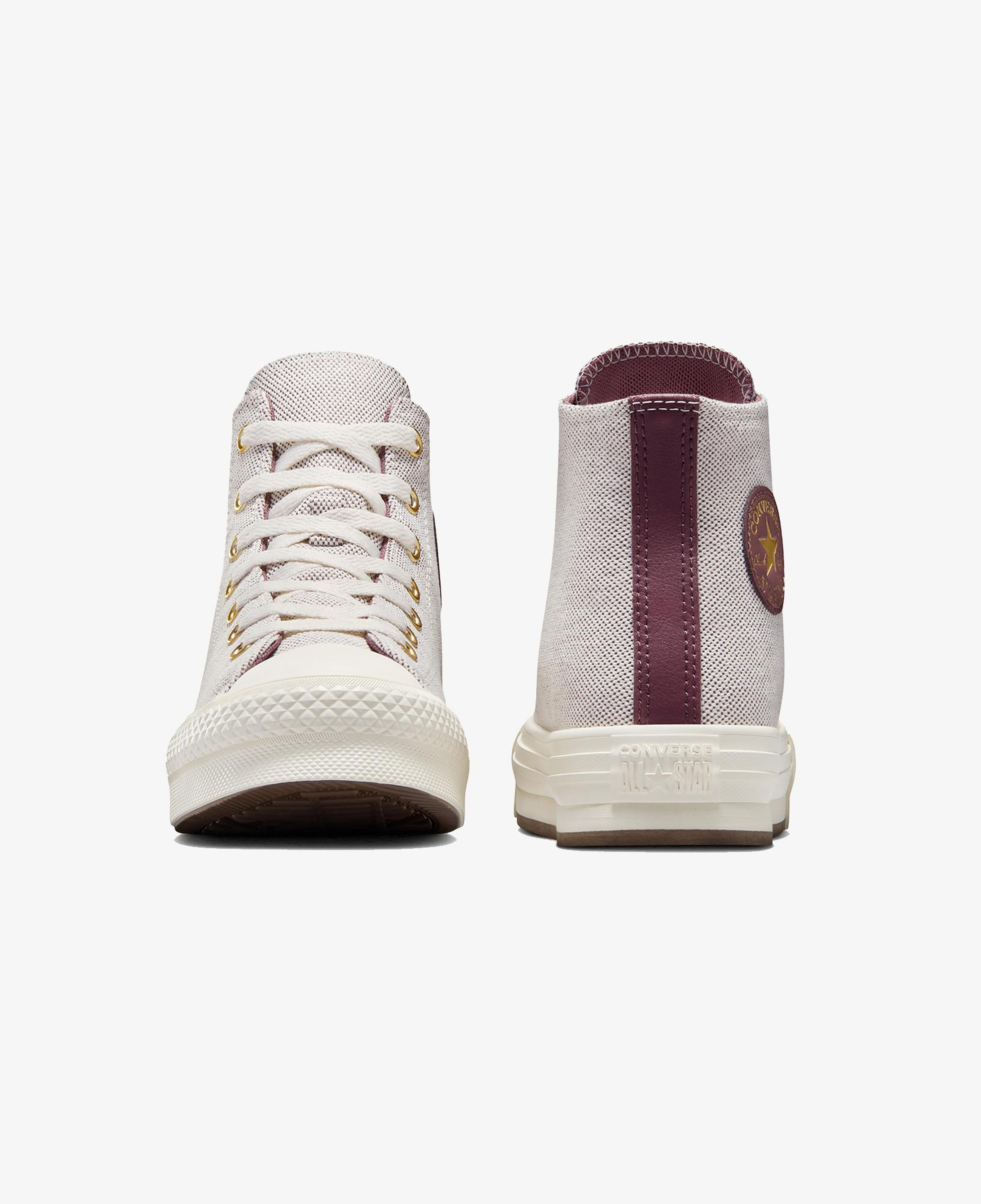 Converse Chuck Taylor All Star Eva Lift Gold Luxe Çocuk Bordo Sneaker
