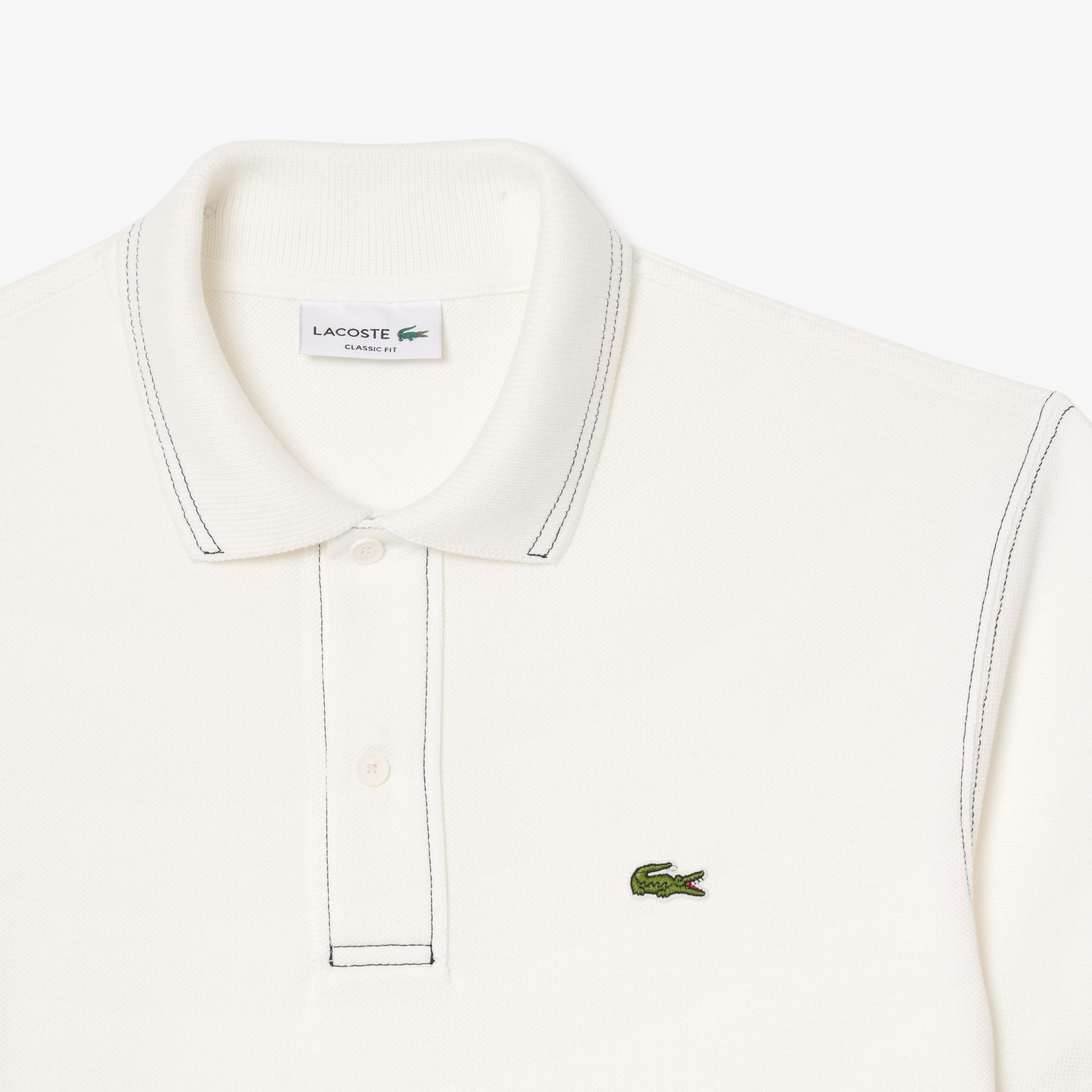 Erkek Classic Fit Organik Pamuk Beyaz Polo