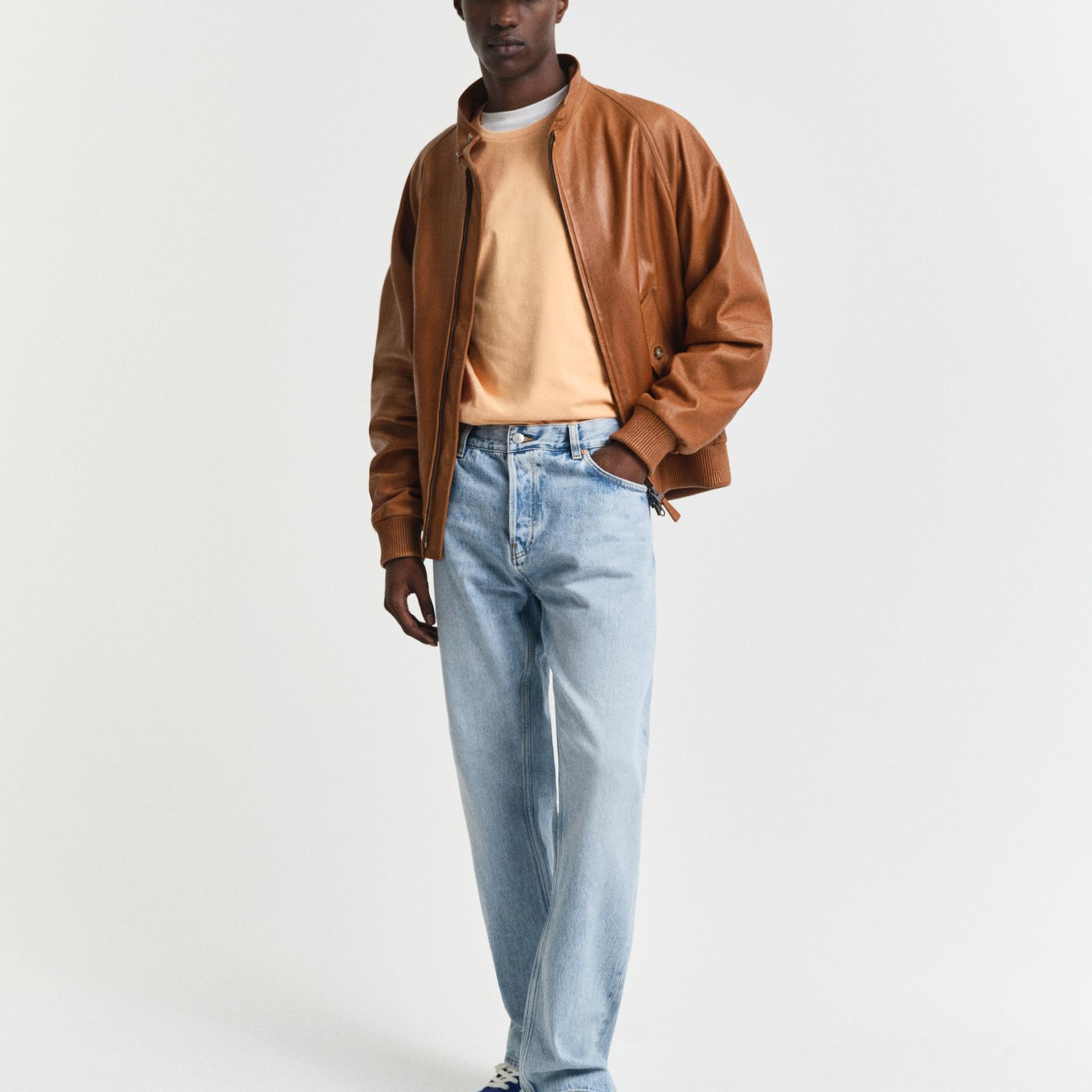 GANT Erkek Turuncu Regular Fit Bisiklet Yaka T-Shirt