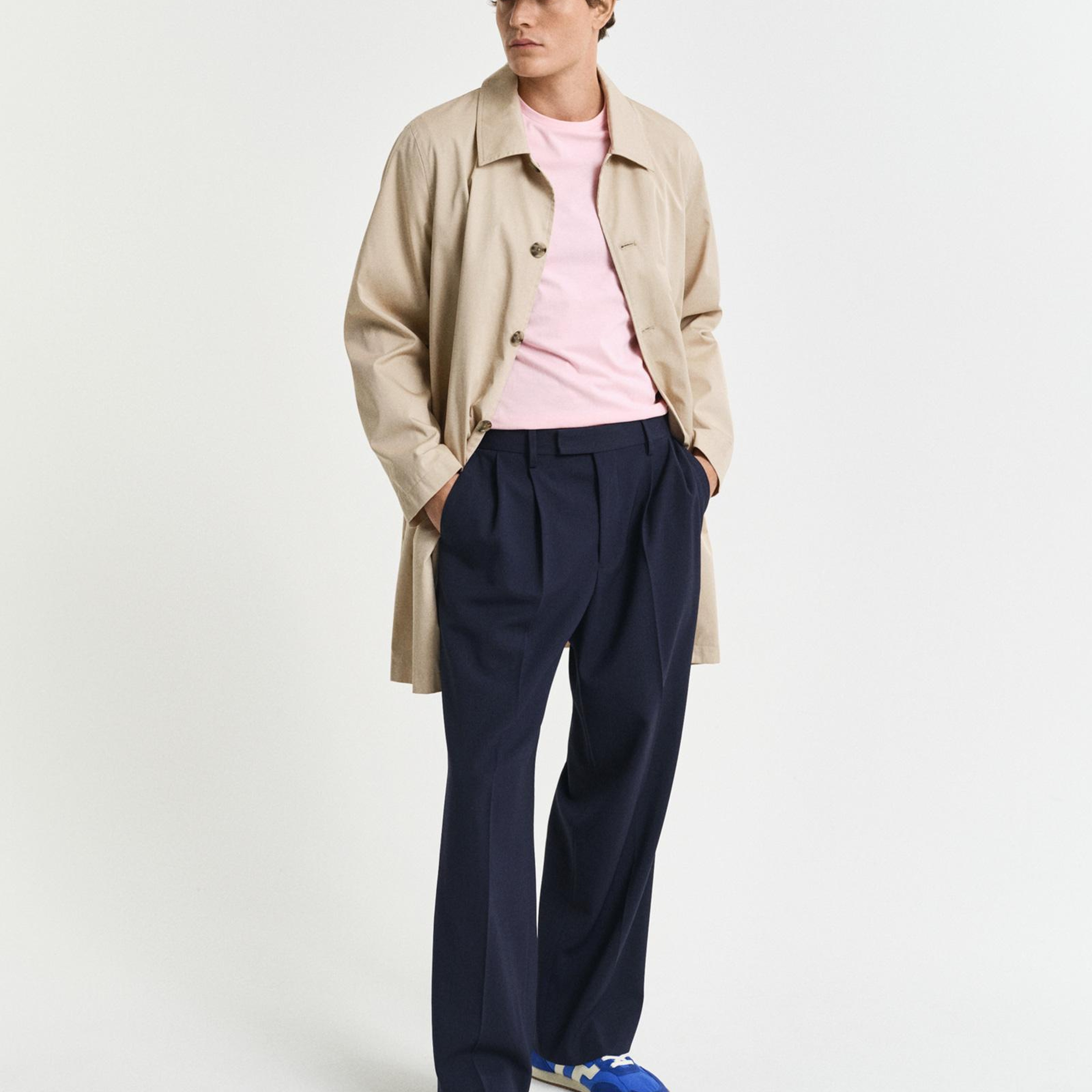 GANT Erkek Pembe Regular Fit Bisiklet Yaka T-Shirt