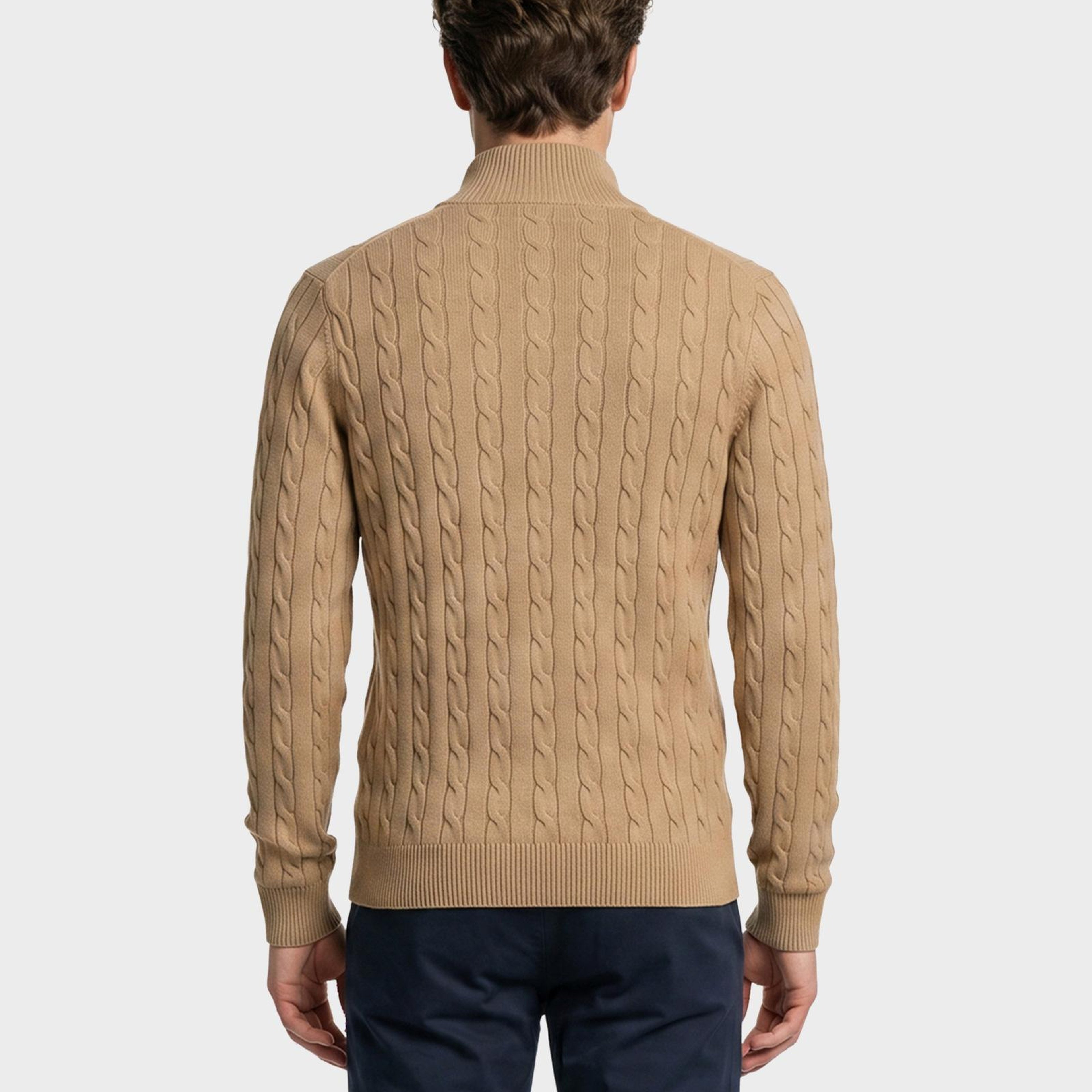 GANT Erkek Krem Regular Fit Örgü Kazak