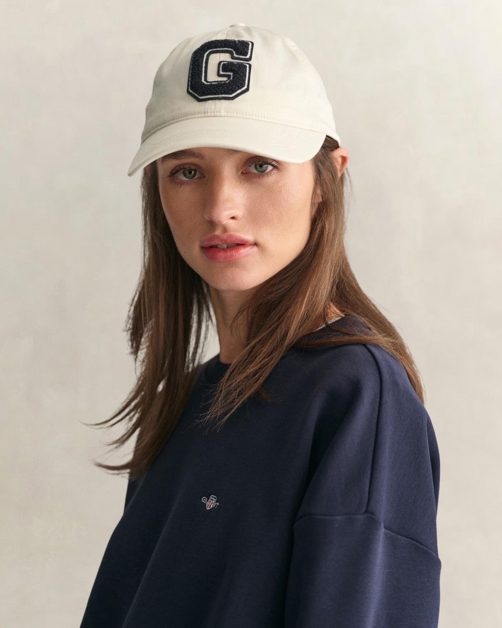 GANT Kadın Lacivert Relaxed Fit Bisiklet Yaka Sweatshirt