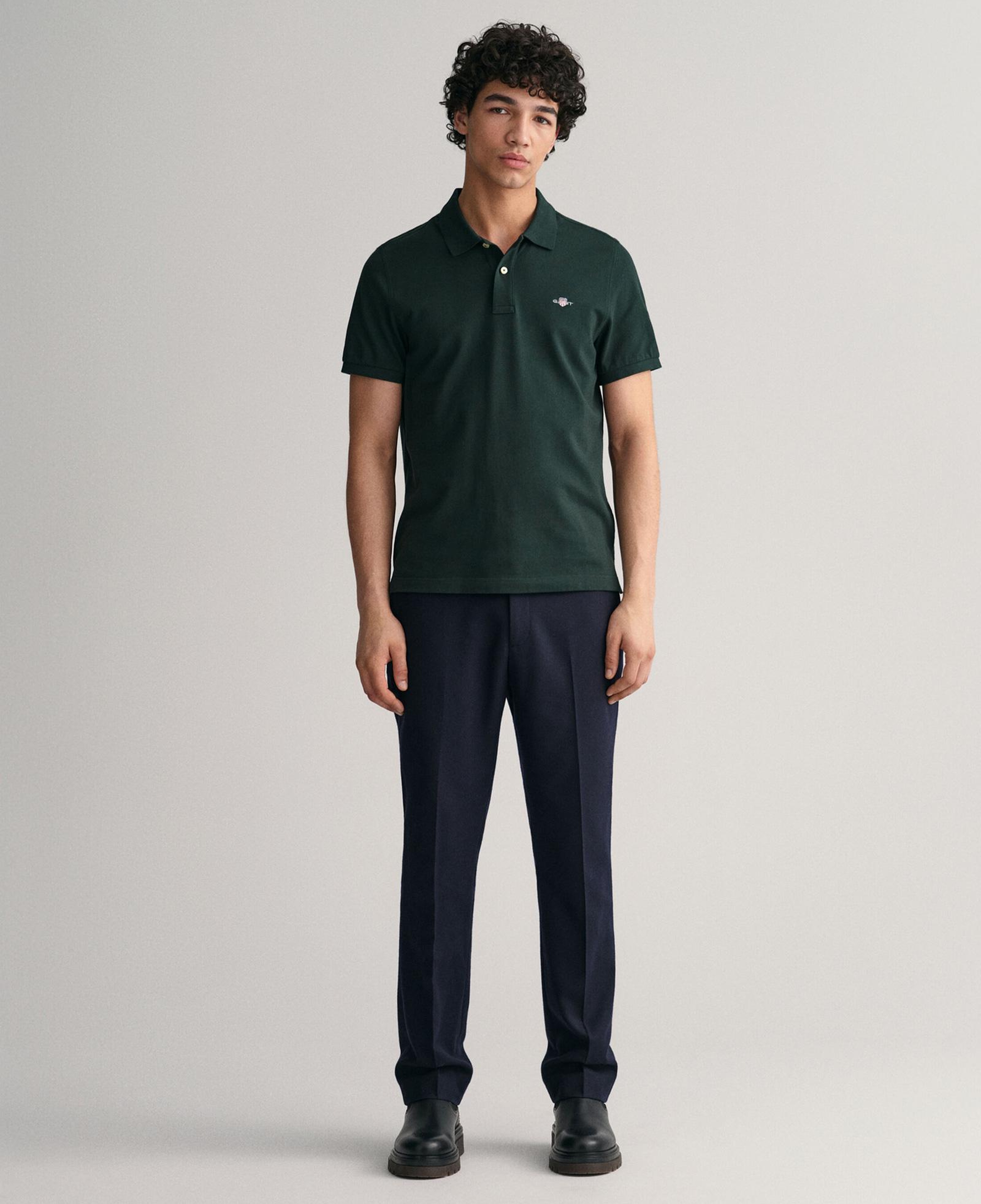 GANT Erkek Yeşil Regular Fit Polo