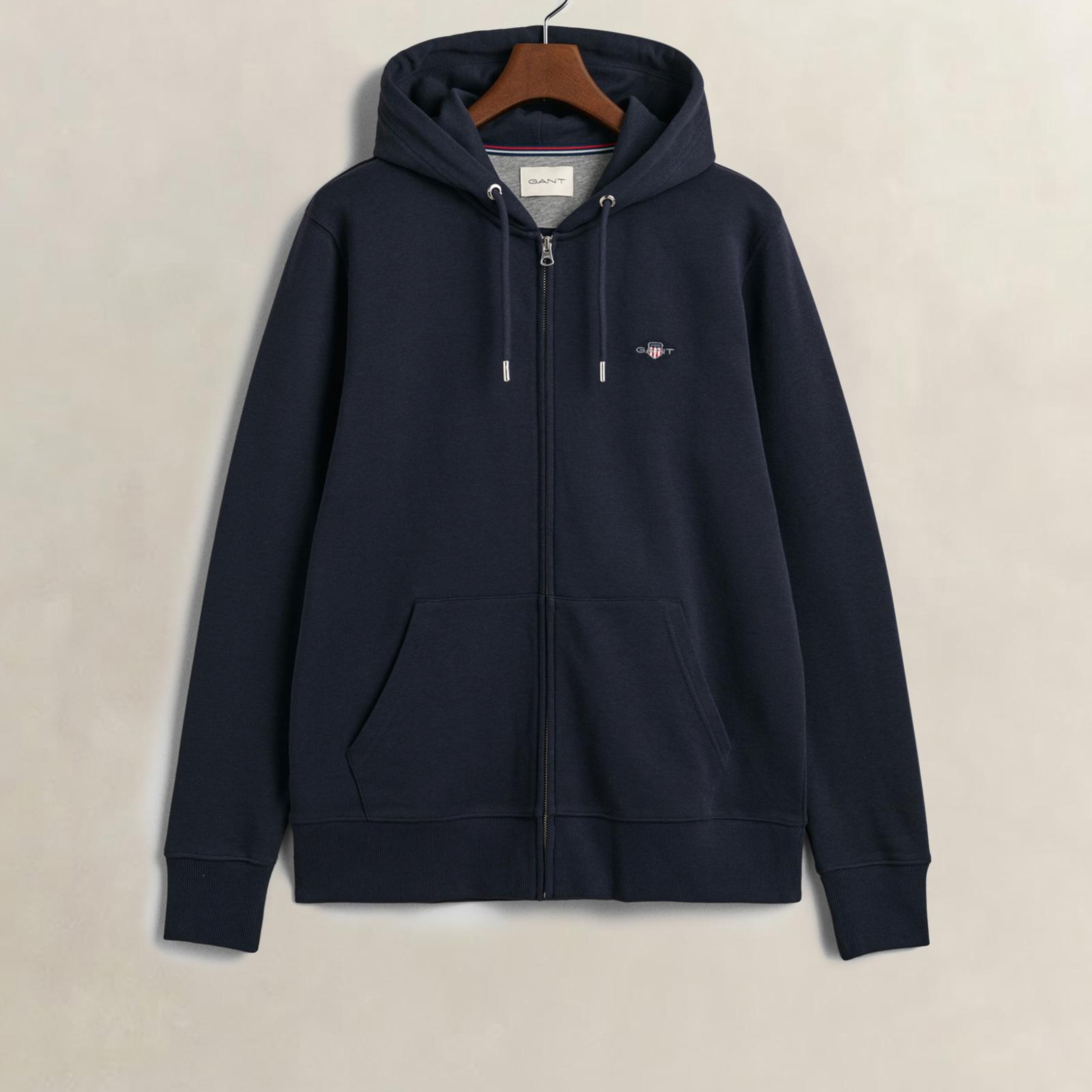 GANT Erkek Lacivert Regular Fit Fermuarlı Sweatshirt