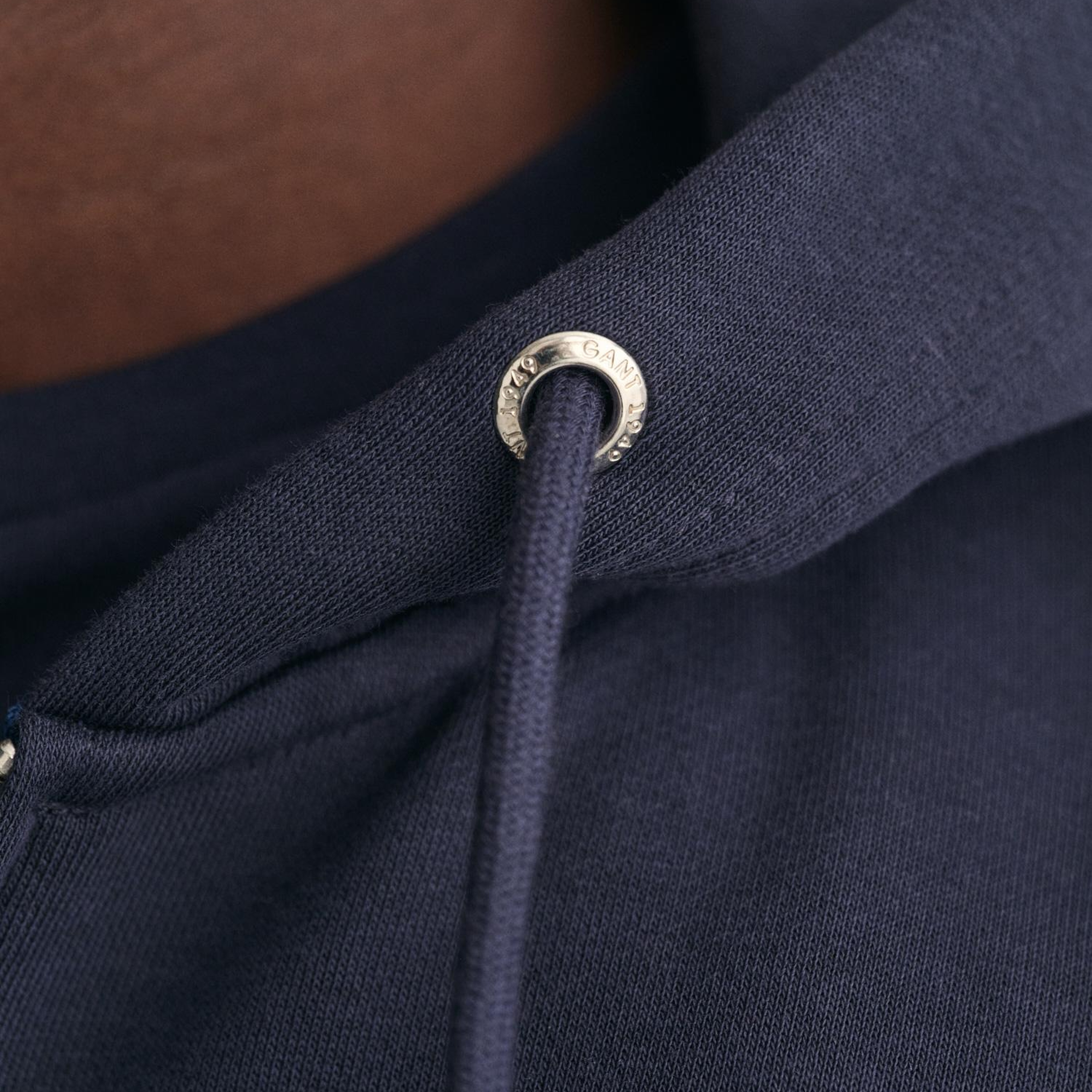 GANT Erkek Lacivert Regular Fit Fermuarlı Sweatshirt