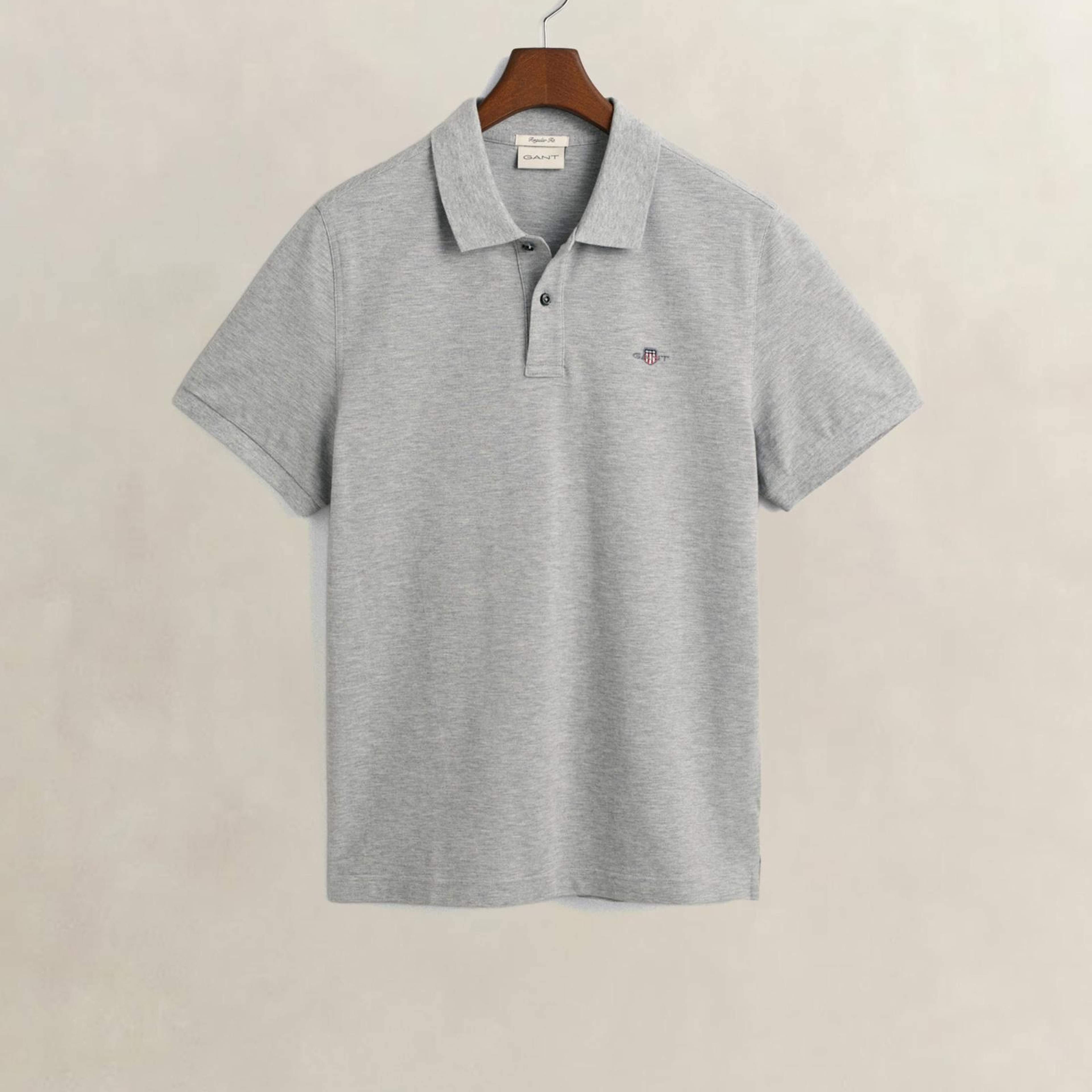 GANT Erkek Gri Regular Fit Polo