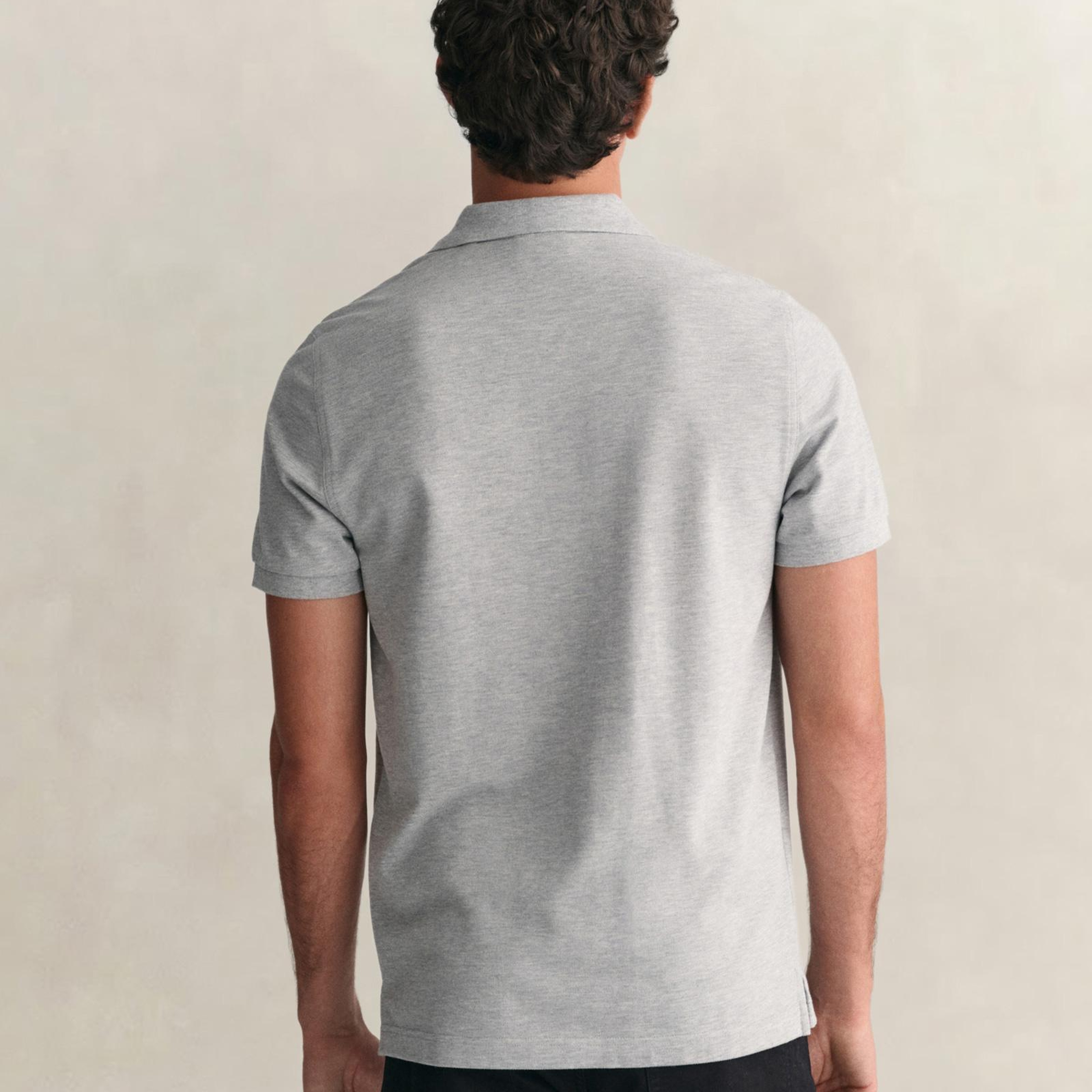 GANT Erkek Gri Regular Fit Polo