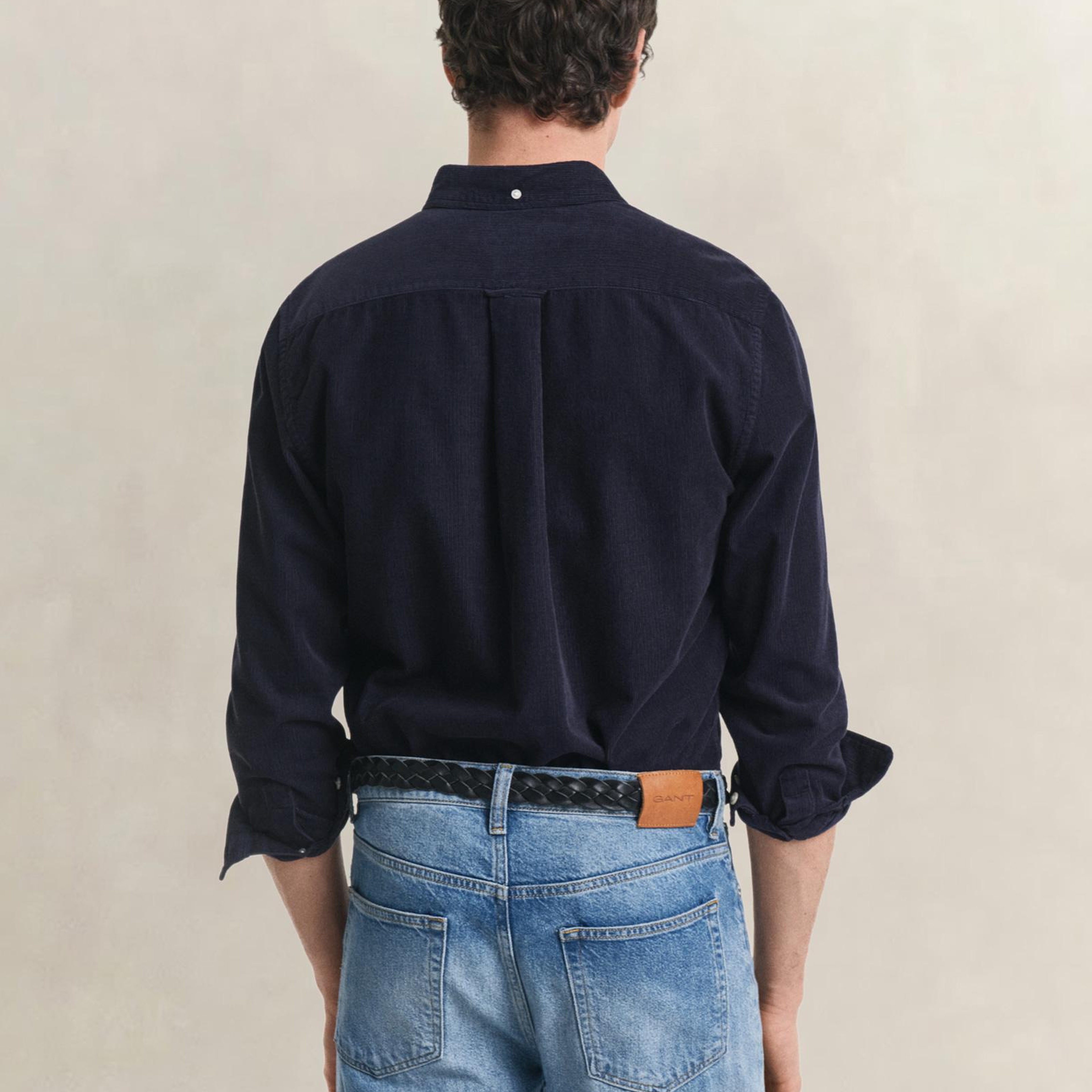 GANT Erkek Lacivert Regular Fit Düğmeli Gömlek