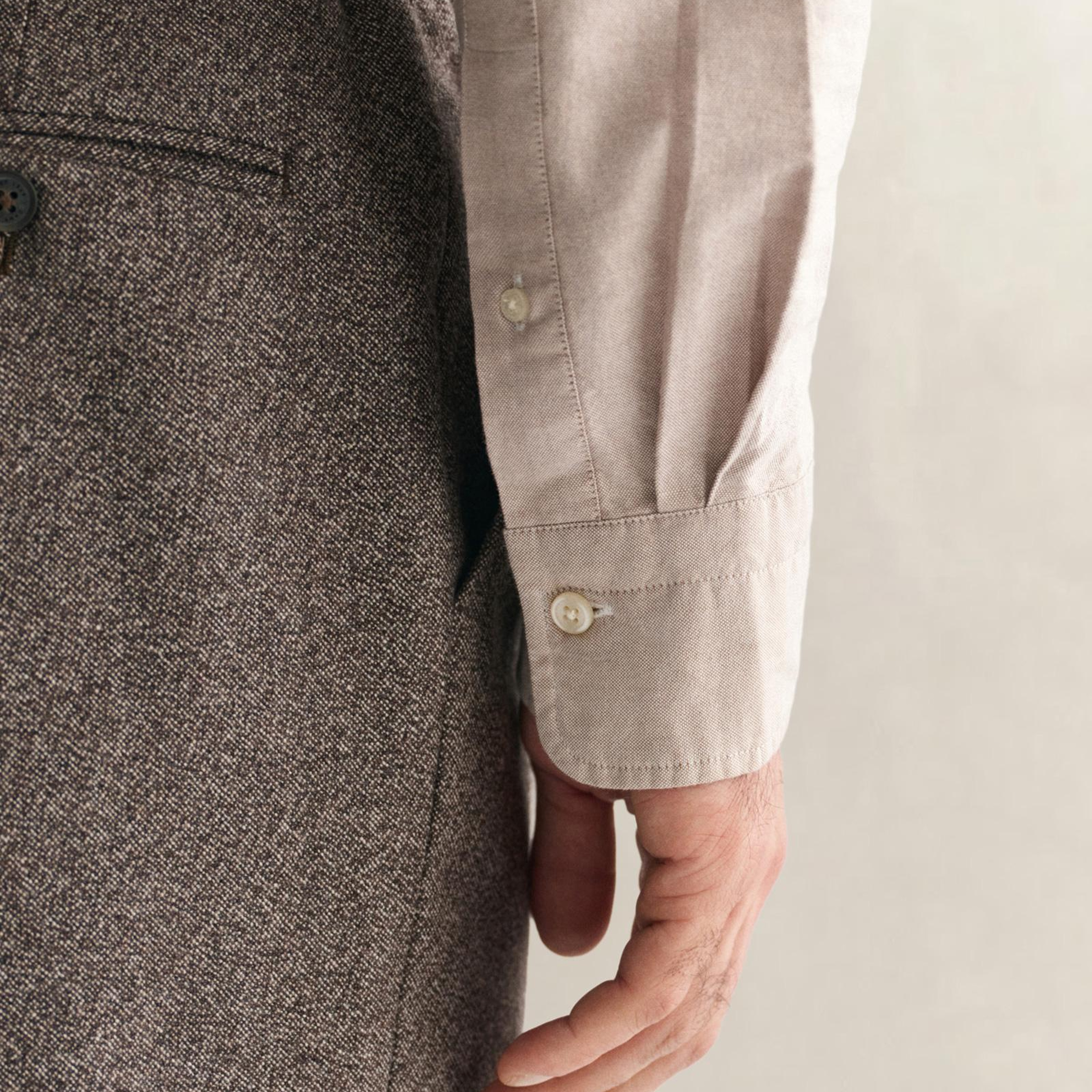 GANT Erkek Kahverengi Regular Fit Düğmeli Yaka Oxford Gömlek
