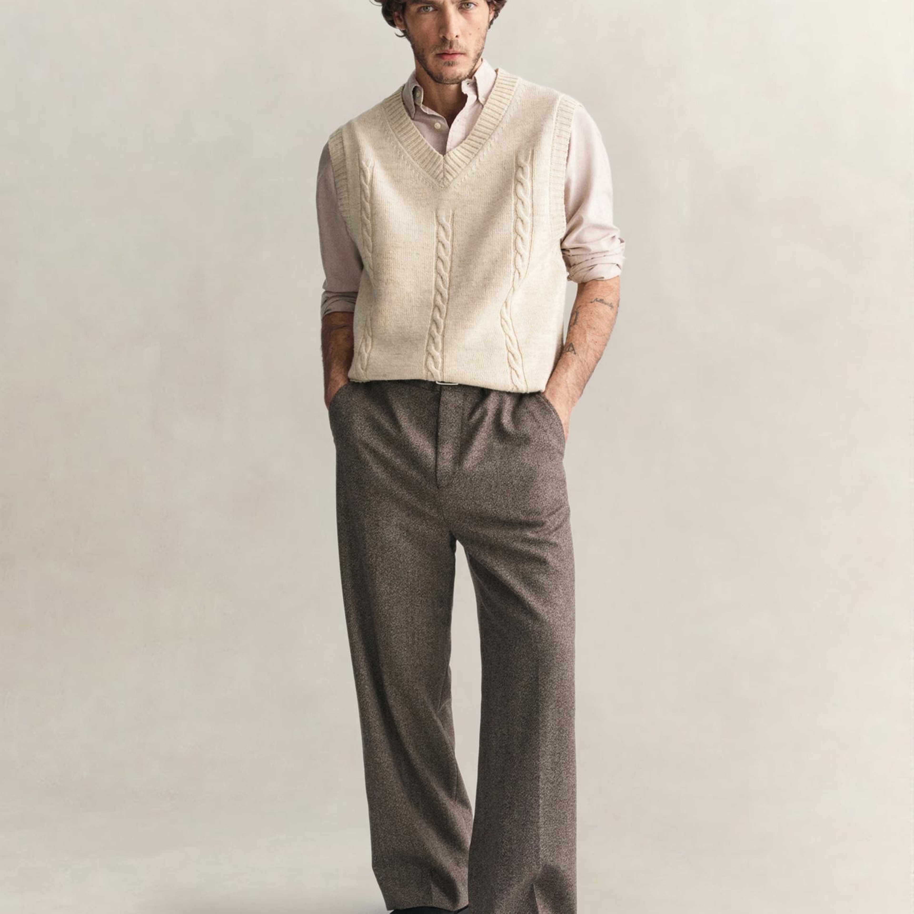 GANT Erkek Kahverengi Regular Fit Düğmeli Yaka Oxford Gömlek