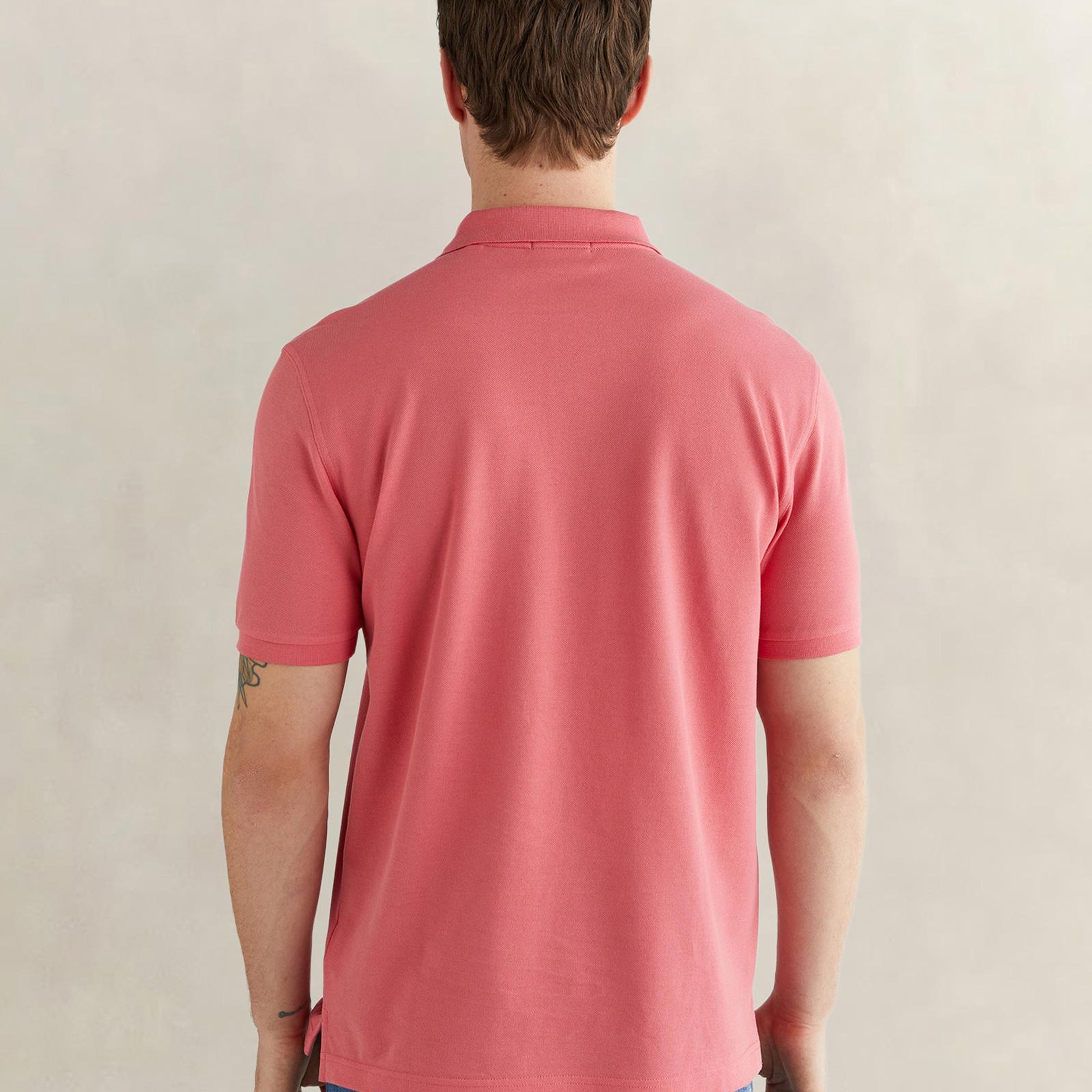 GANT Erkek Pembe Regular Fit Logolu Polo Yaka T-Shirt