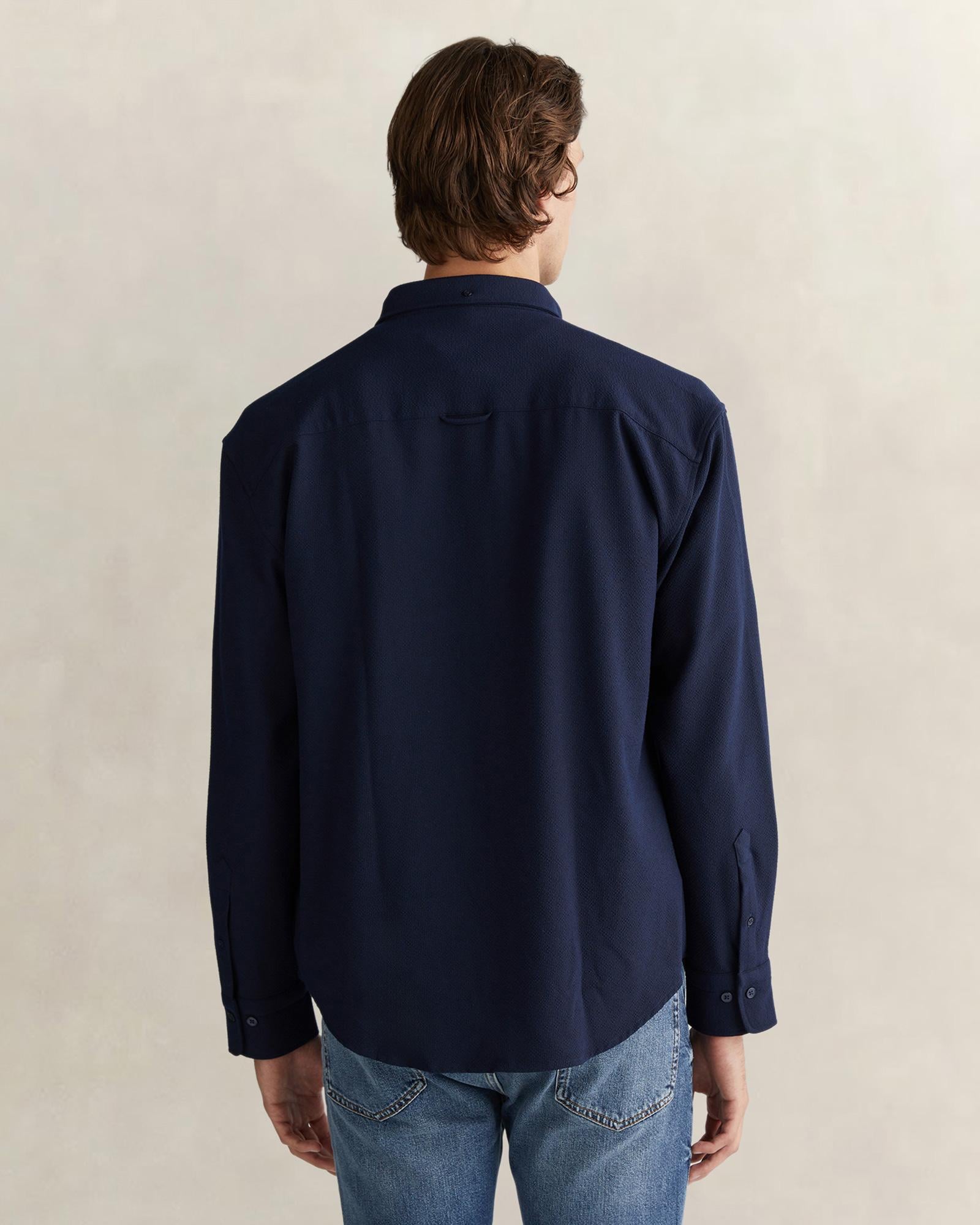 GANT Erkek Lacivert Relaxed Fit  Gömlek