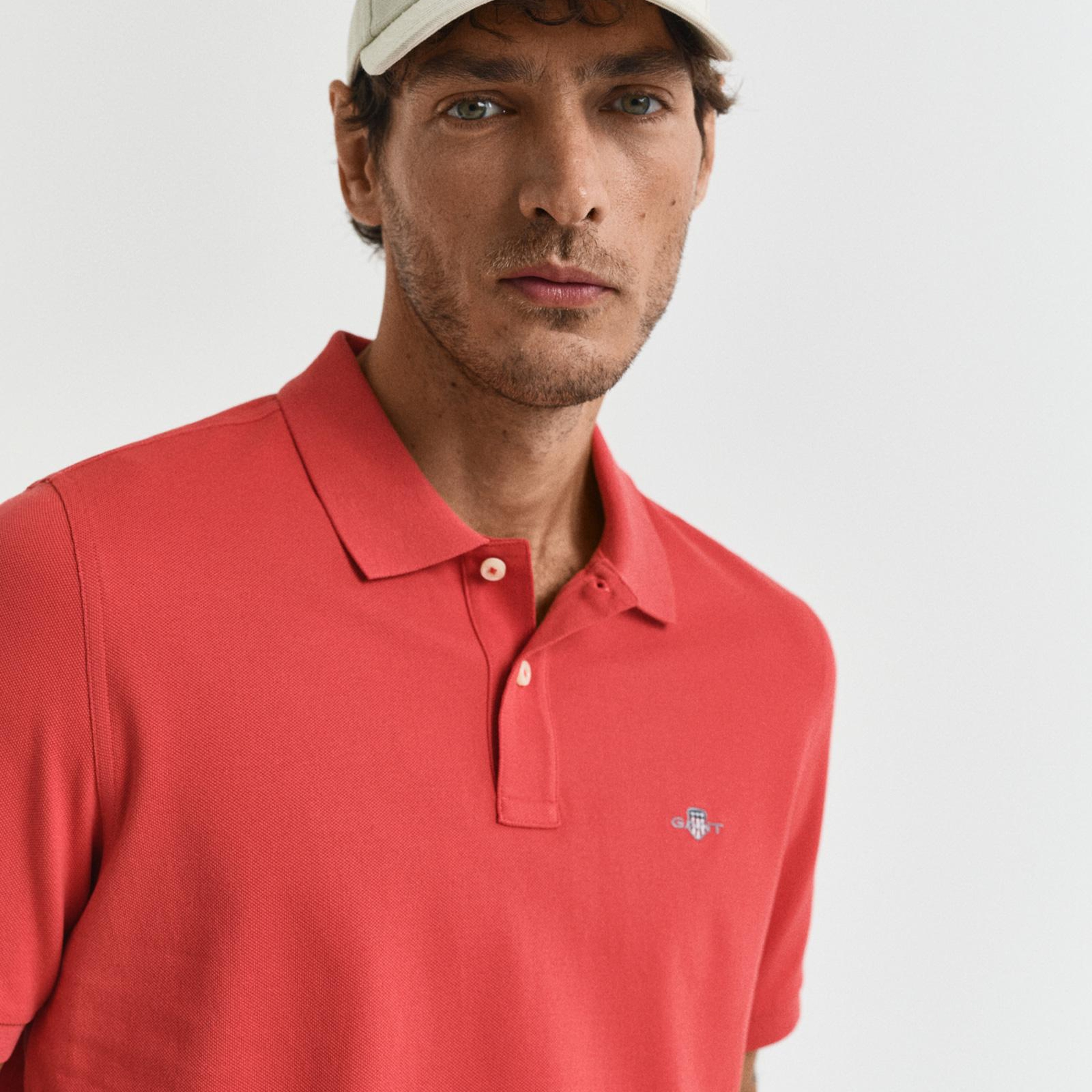 GANT Erkek Kırmızı Regular Fit Polo
