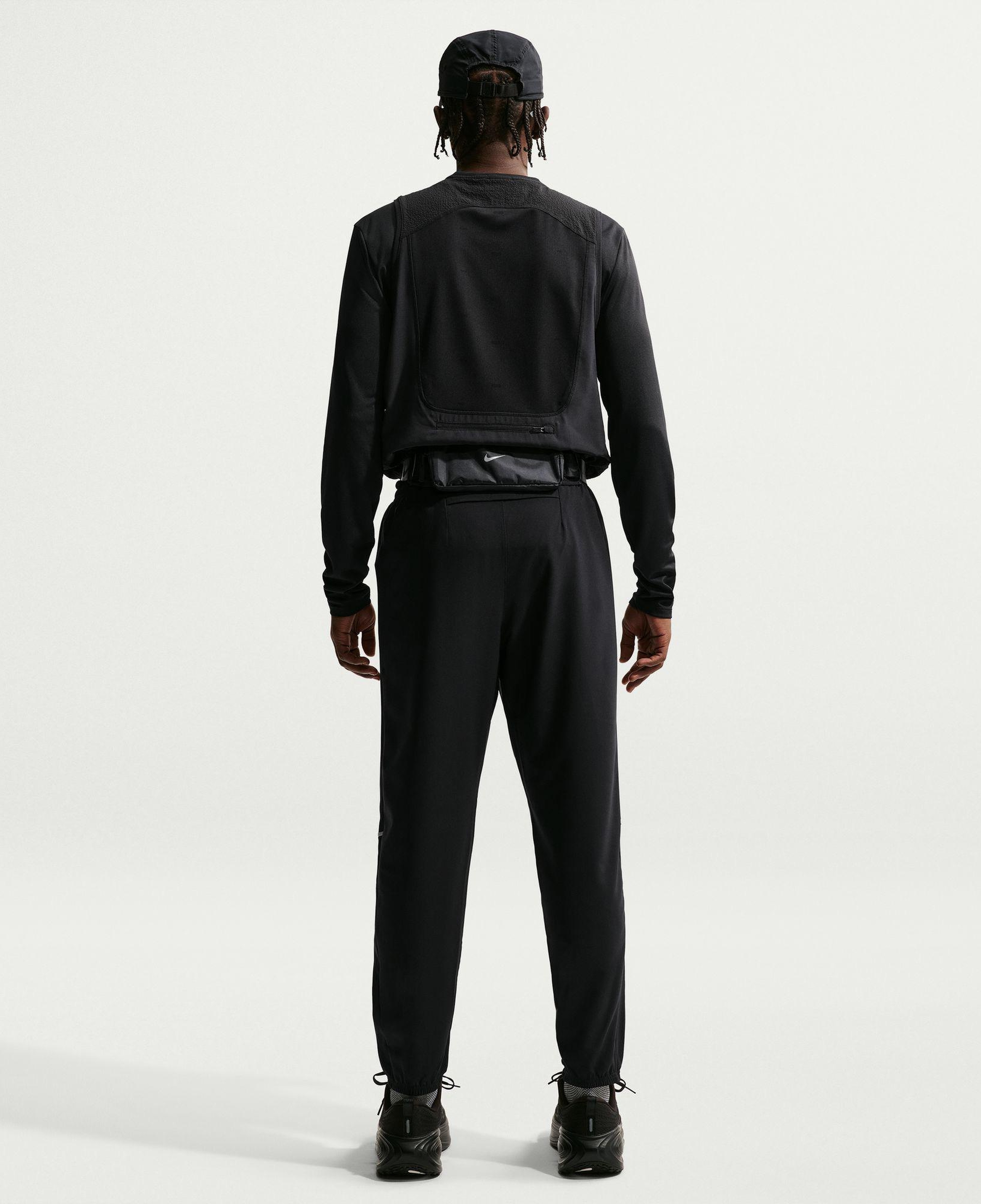 Nike Dri-Fit Miler Woven Erkek Siyah Eşofman Altı