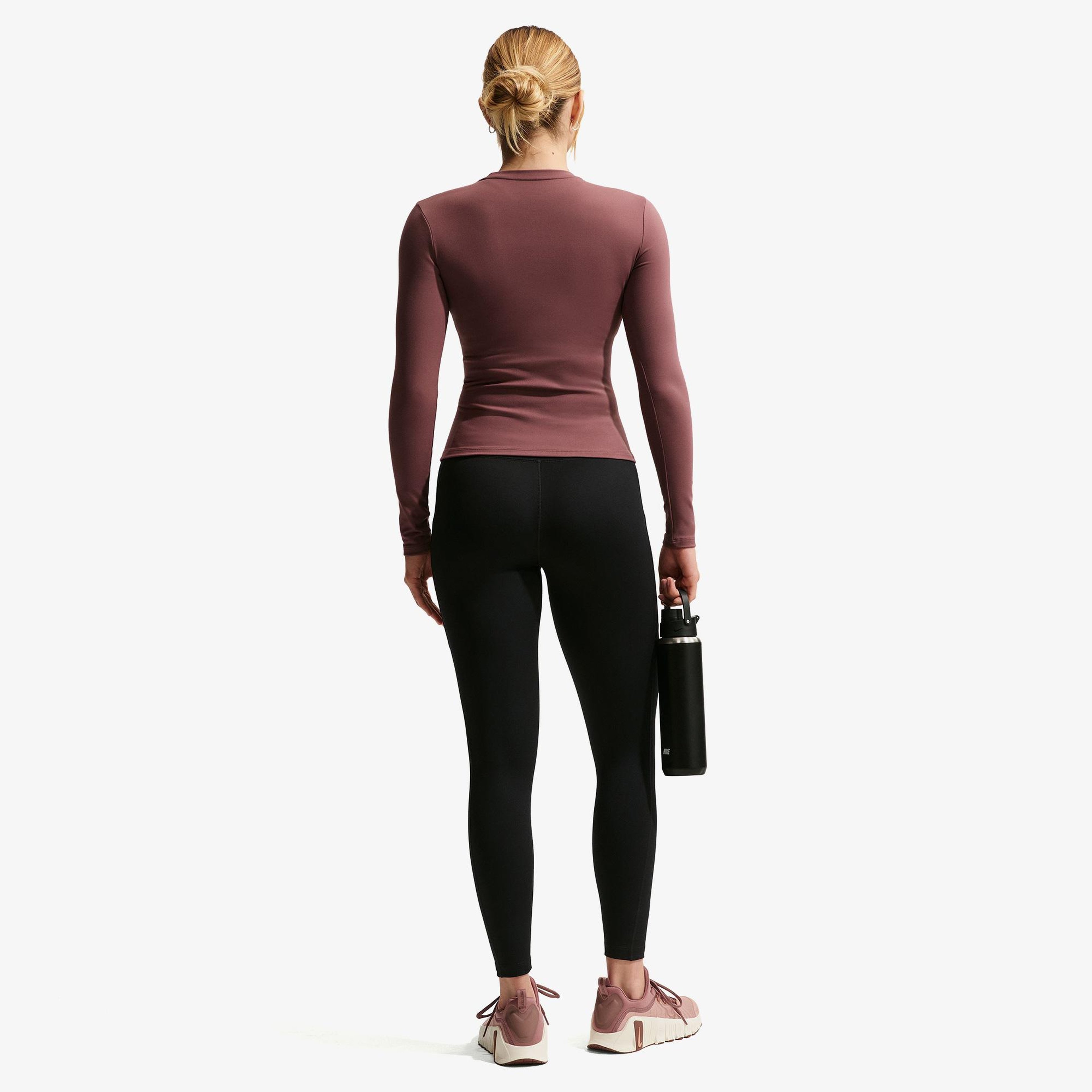 Nike Dri-Fit One Yüksel Belli Kadın Siyah Tayt