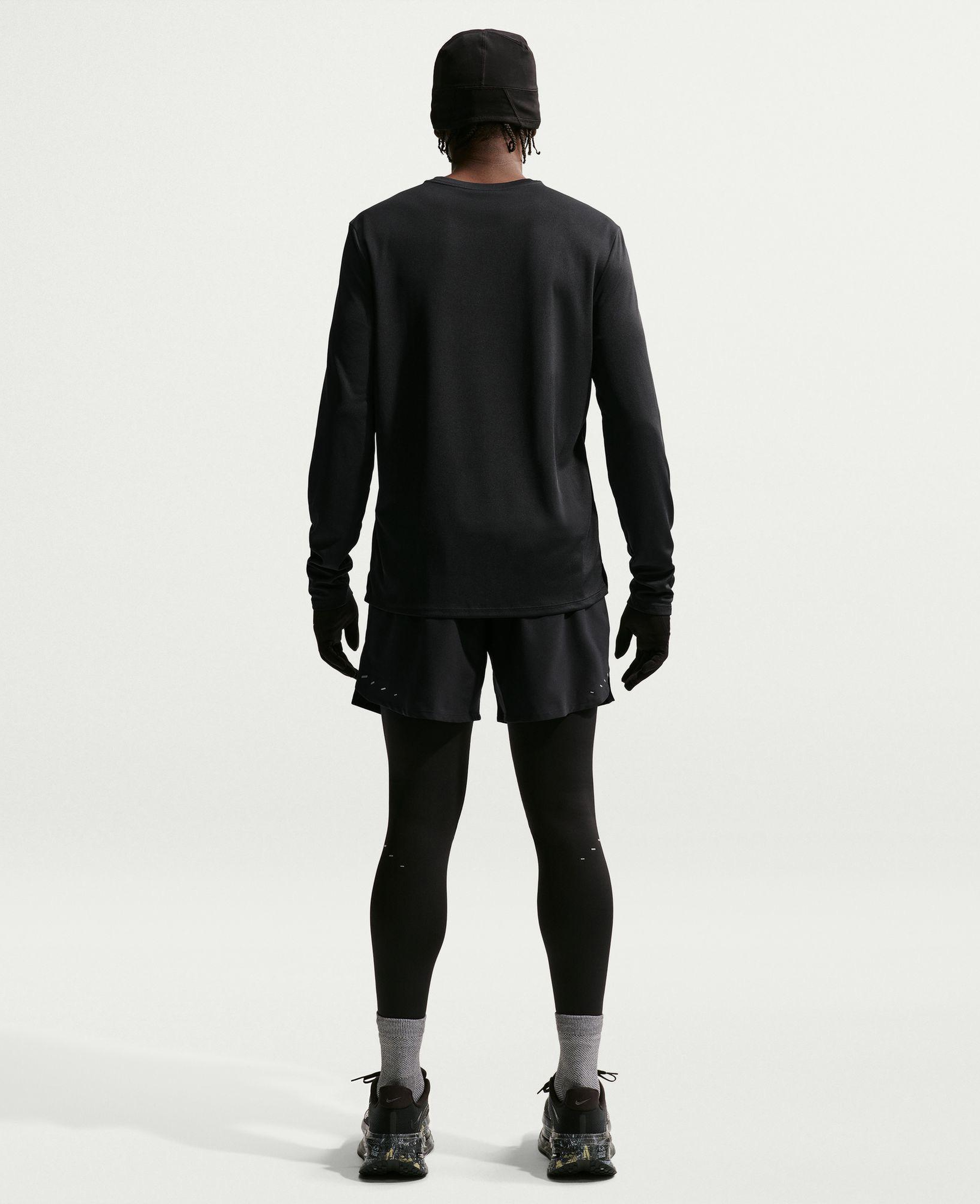 Nike Dri-Fit Miler Erkek Siyah Uzun Kollu T-Shirt