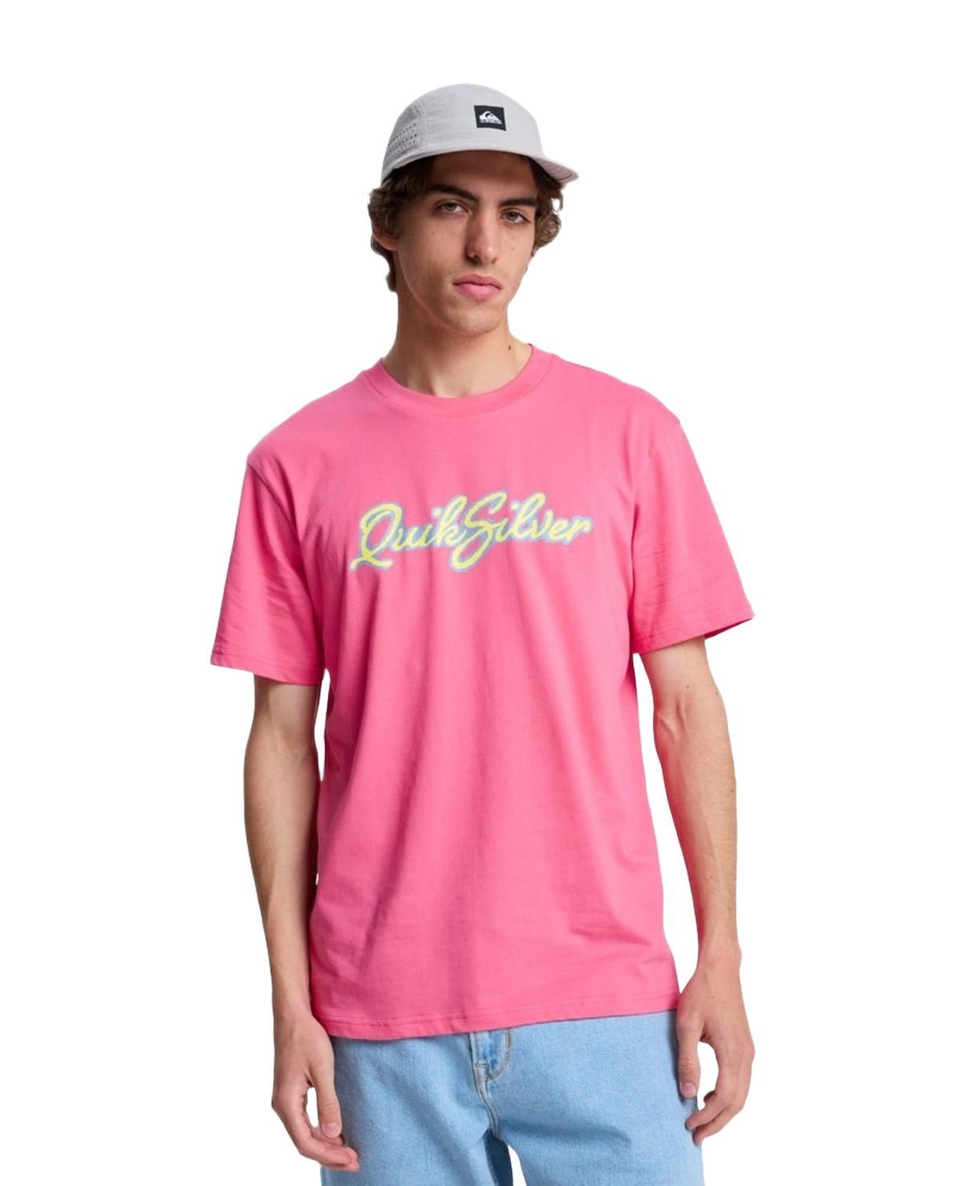 Quiksilver Malibu Erkek Pembe Tişört