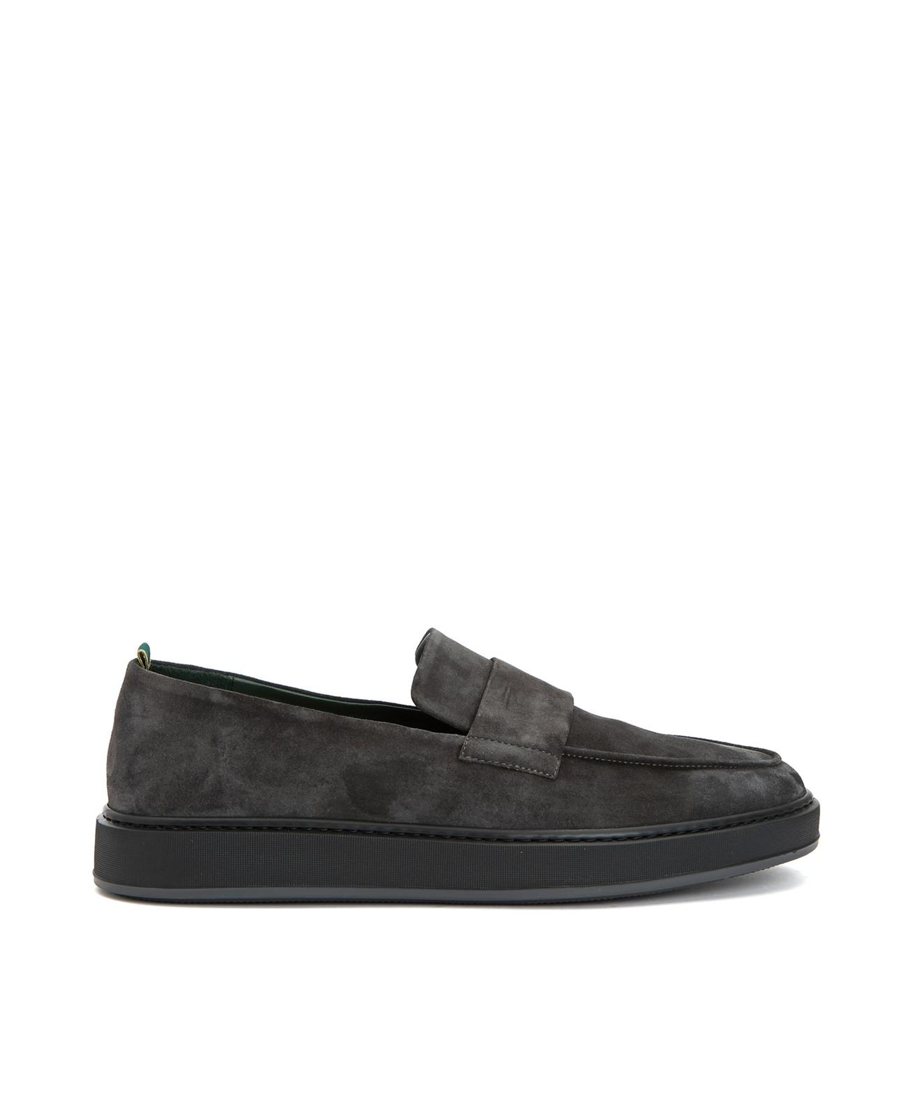 George Hogg Erkek Gri Süet Loafer