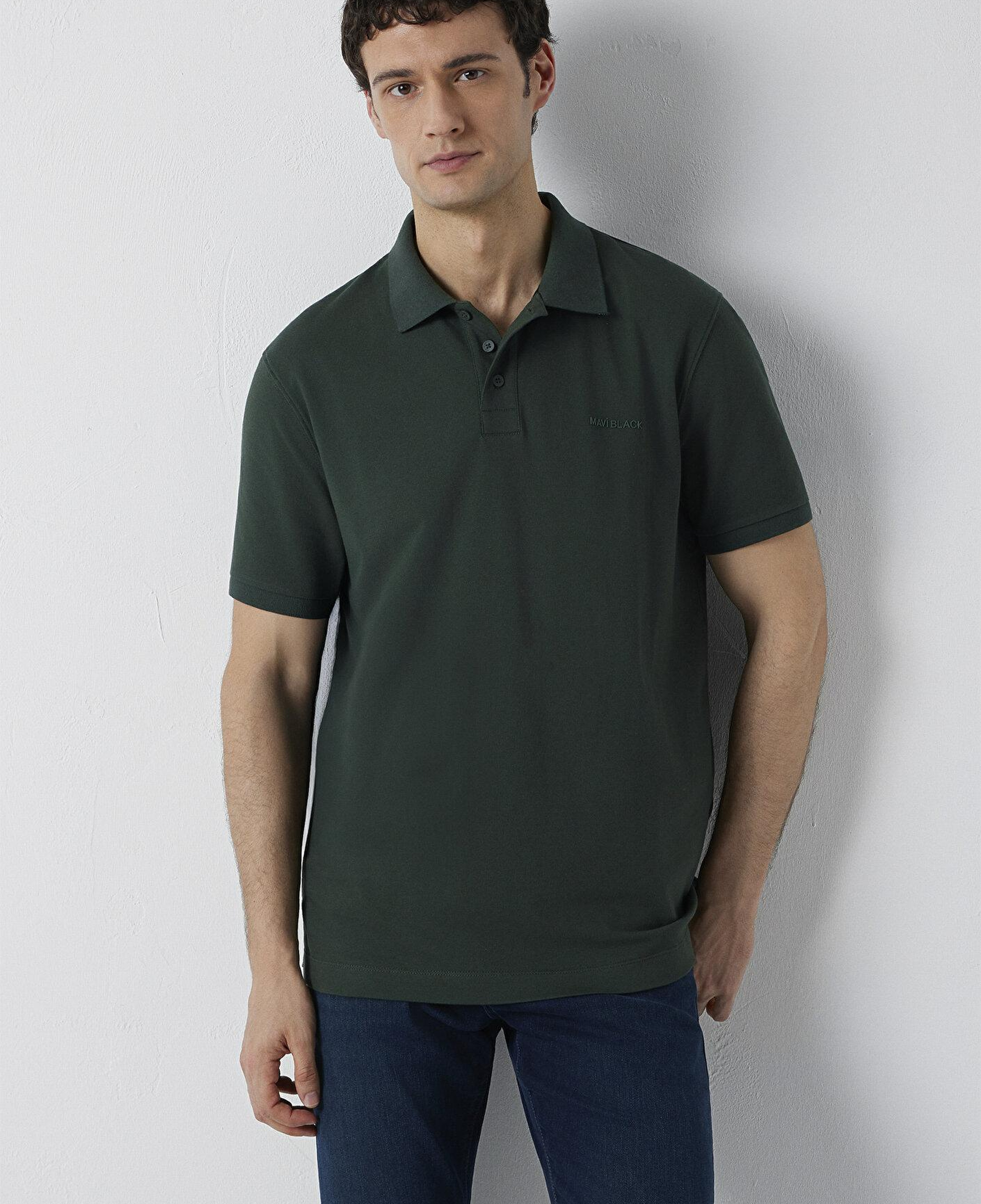 Mavi Mavi Black Yeşil Polo Tişört Regular Fit / Normal Kesim 0613534-71602