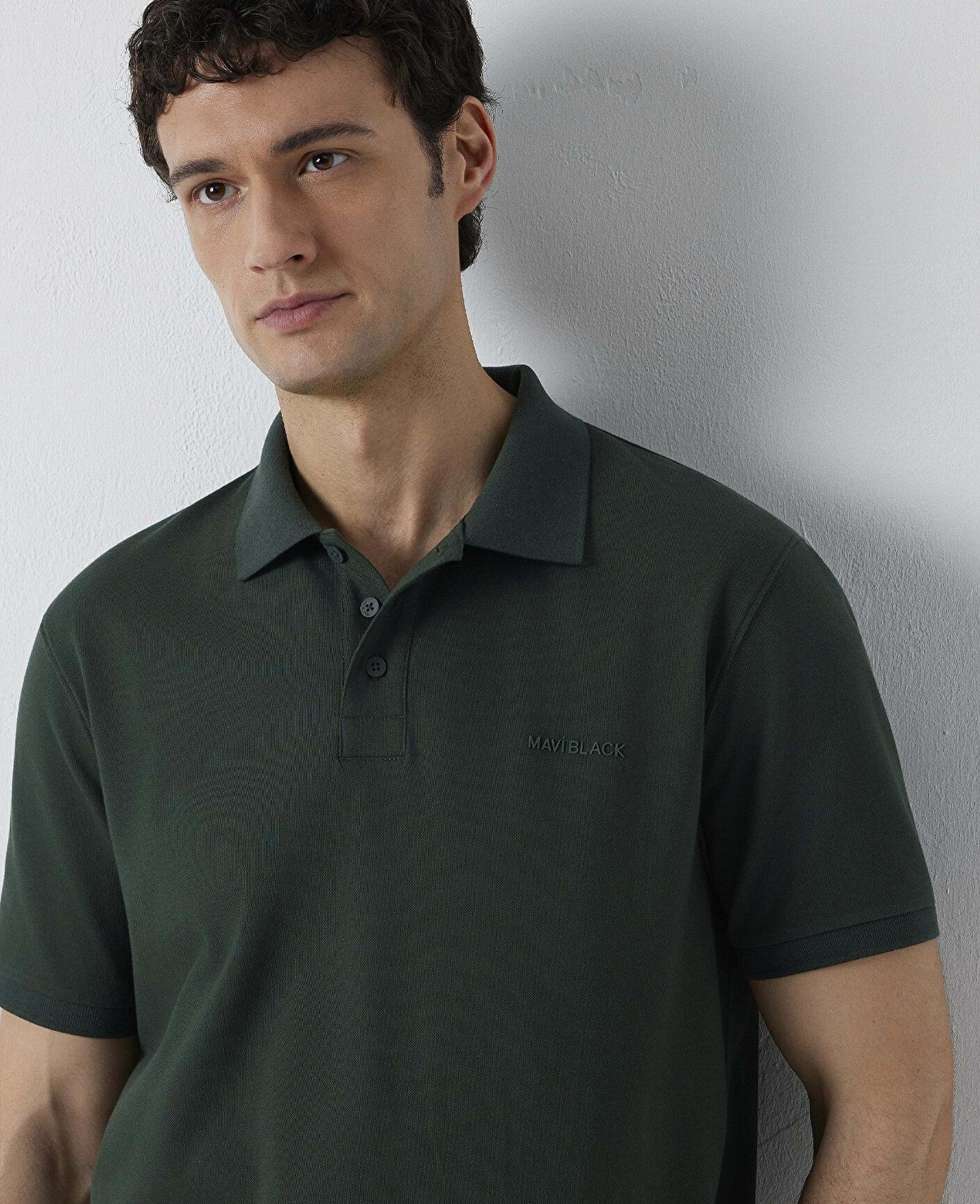 Mavi Mavi Black Yeşil Polo Tişört Regular Fit / Normal Kesim 0613534-71602