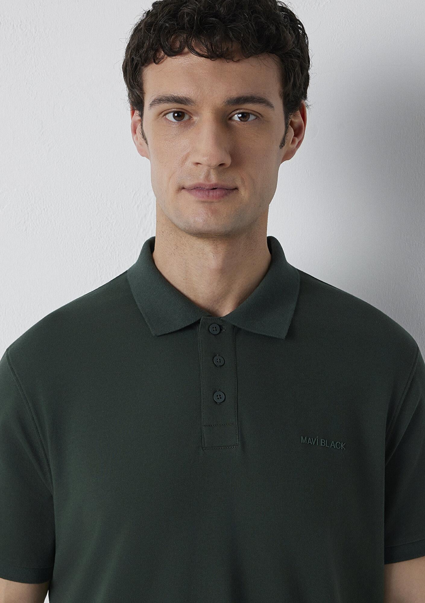 Mavi Mavi Black Yeşil Polo Tişört Regular Fit / Normal Kesim 0613534-71602