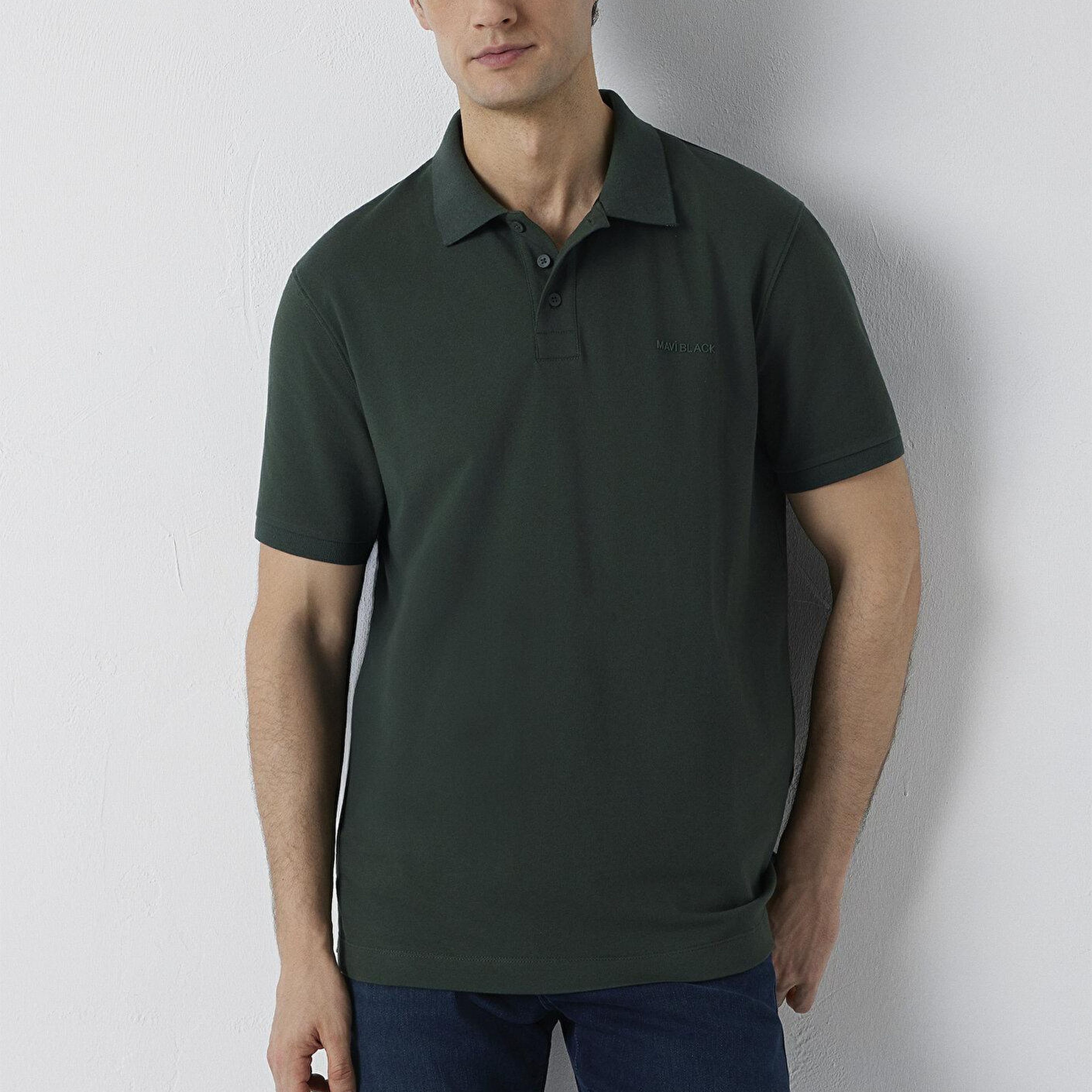 Mavi Mavi Black Yeşil Polo Tişört Regular Fit / Normal Kesim 0613534-71602
