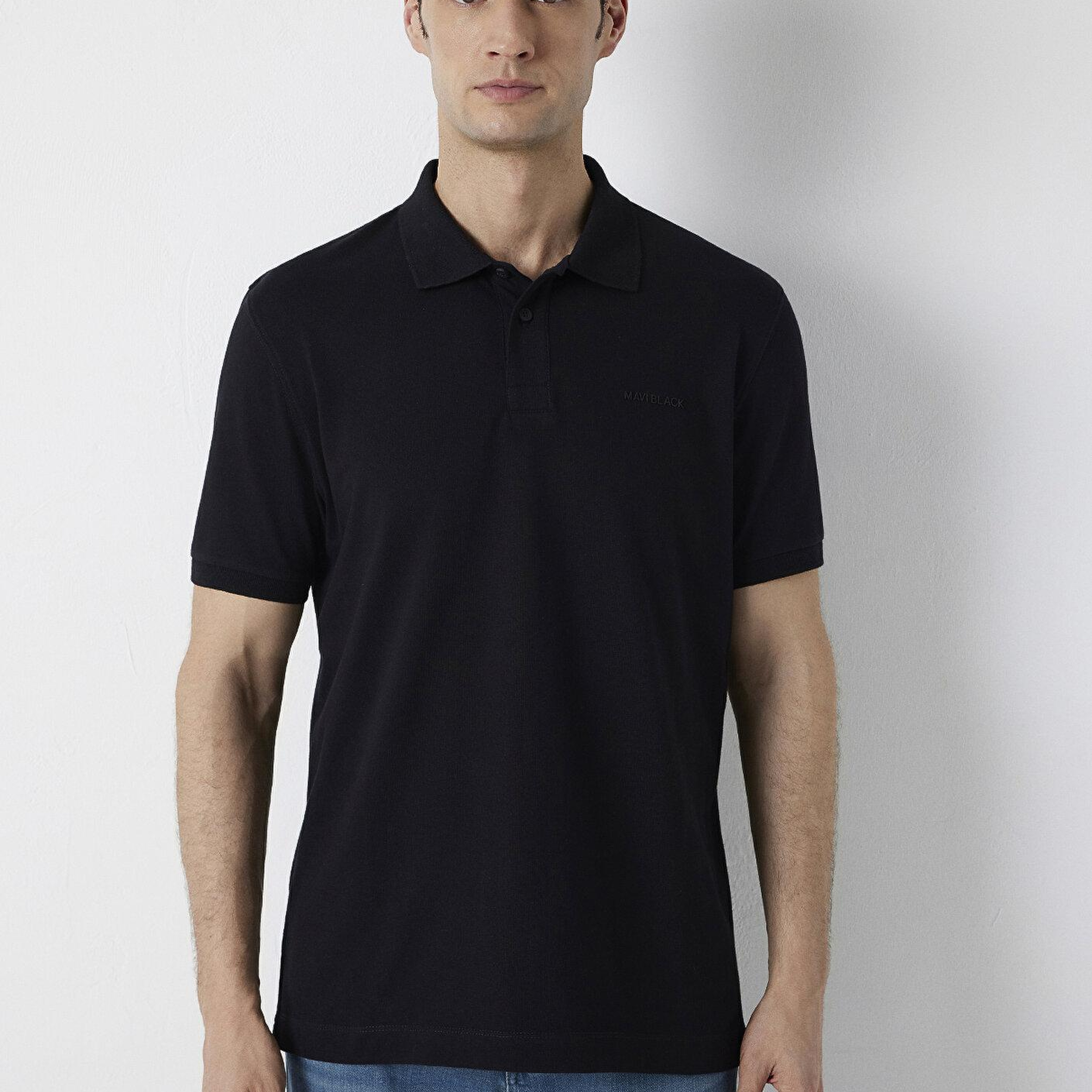 Mavi Mavi Black Siyah Polo Tişört Regular Fit / Normal Kesim 0613534-900