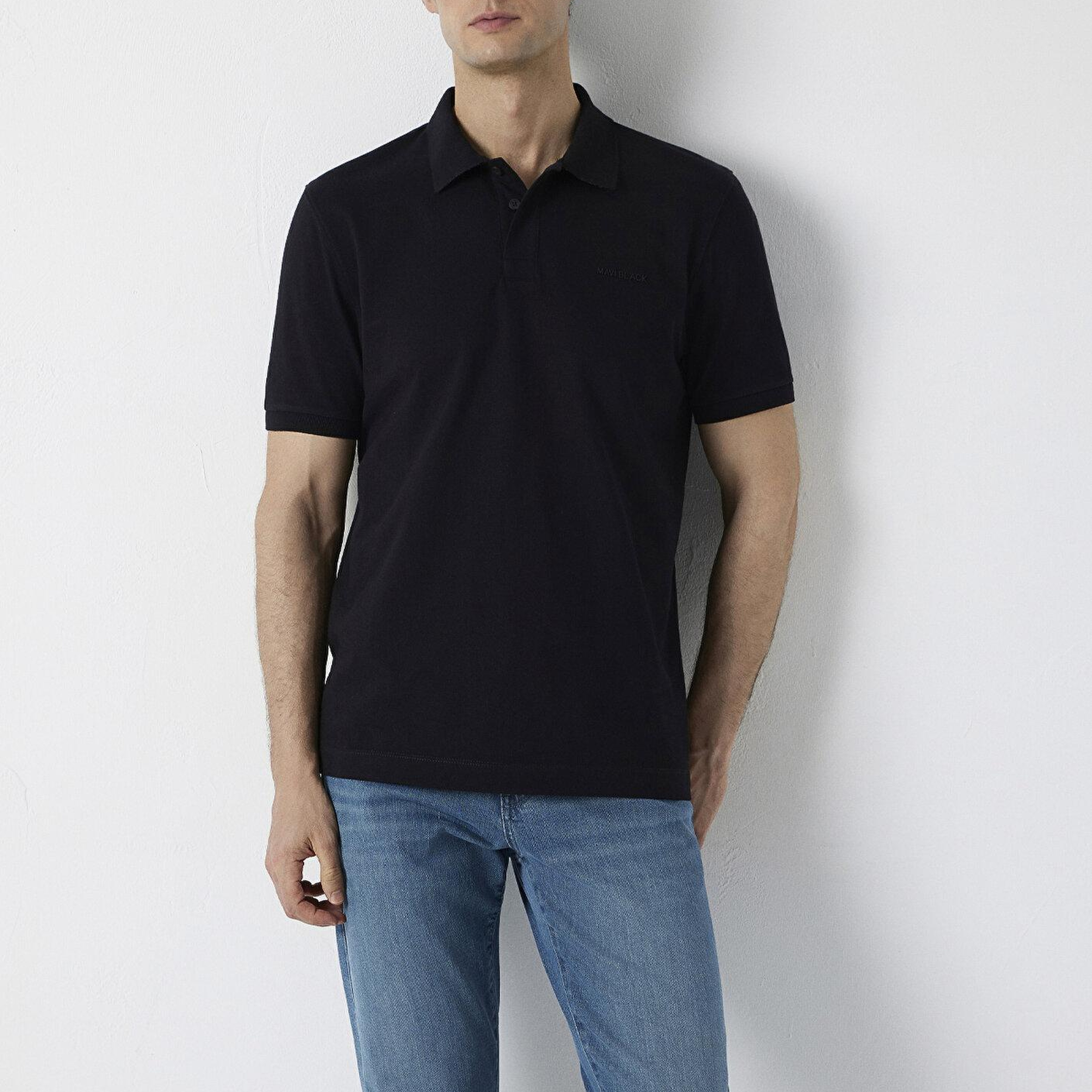 Mavi Mavi Black Siyah Polo Tişört Regular Fit / Normal Kesim 0613534-900