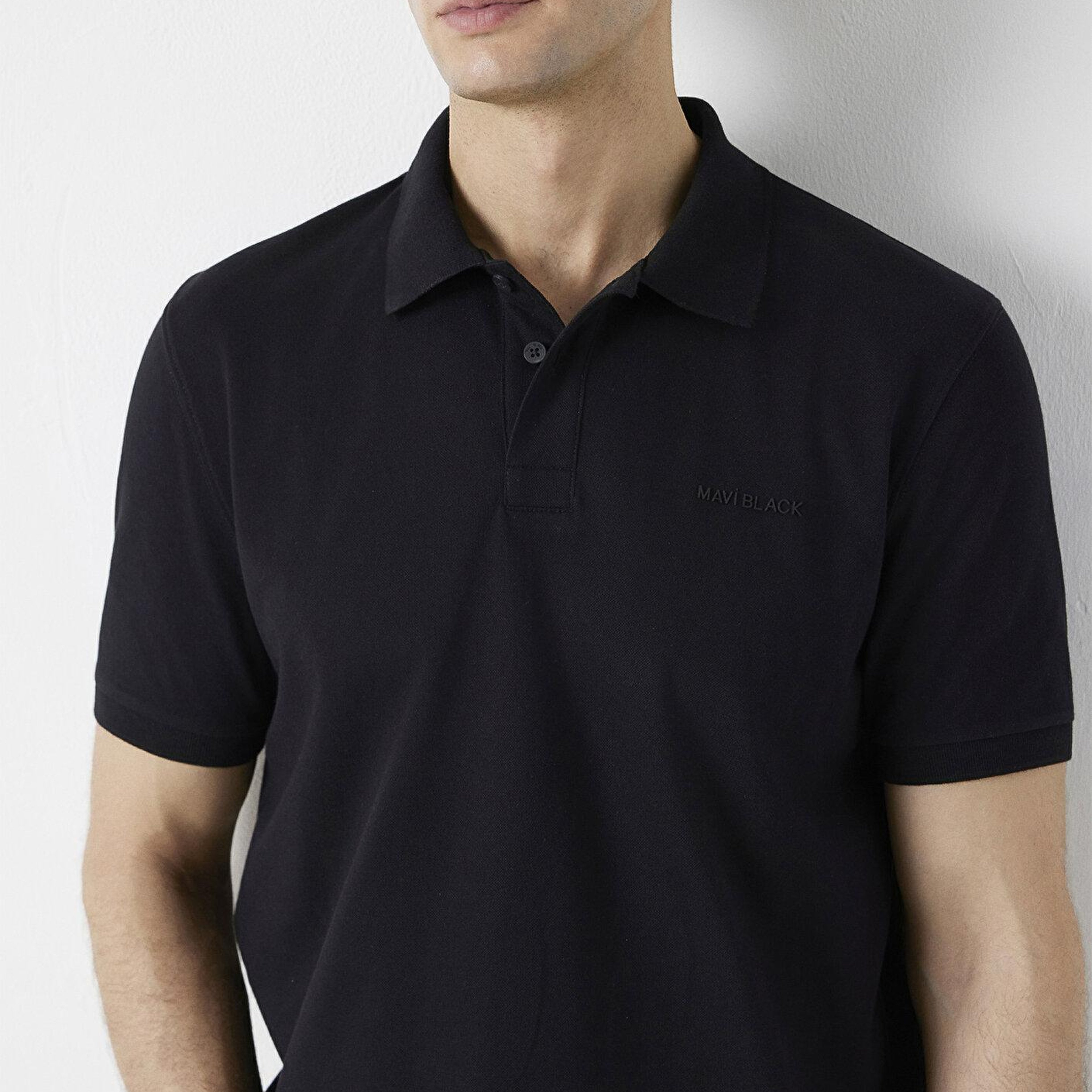 Mavi Mavi Black Siyah Polo Tişört Regular Fit / Normal Kesim 0613534-900