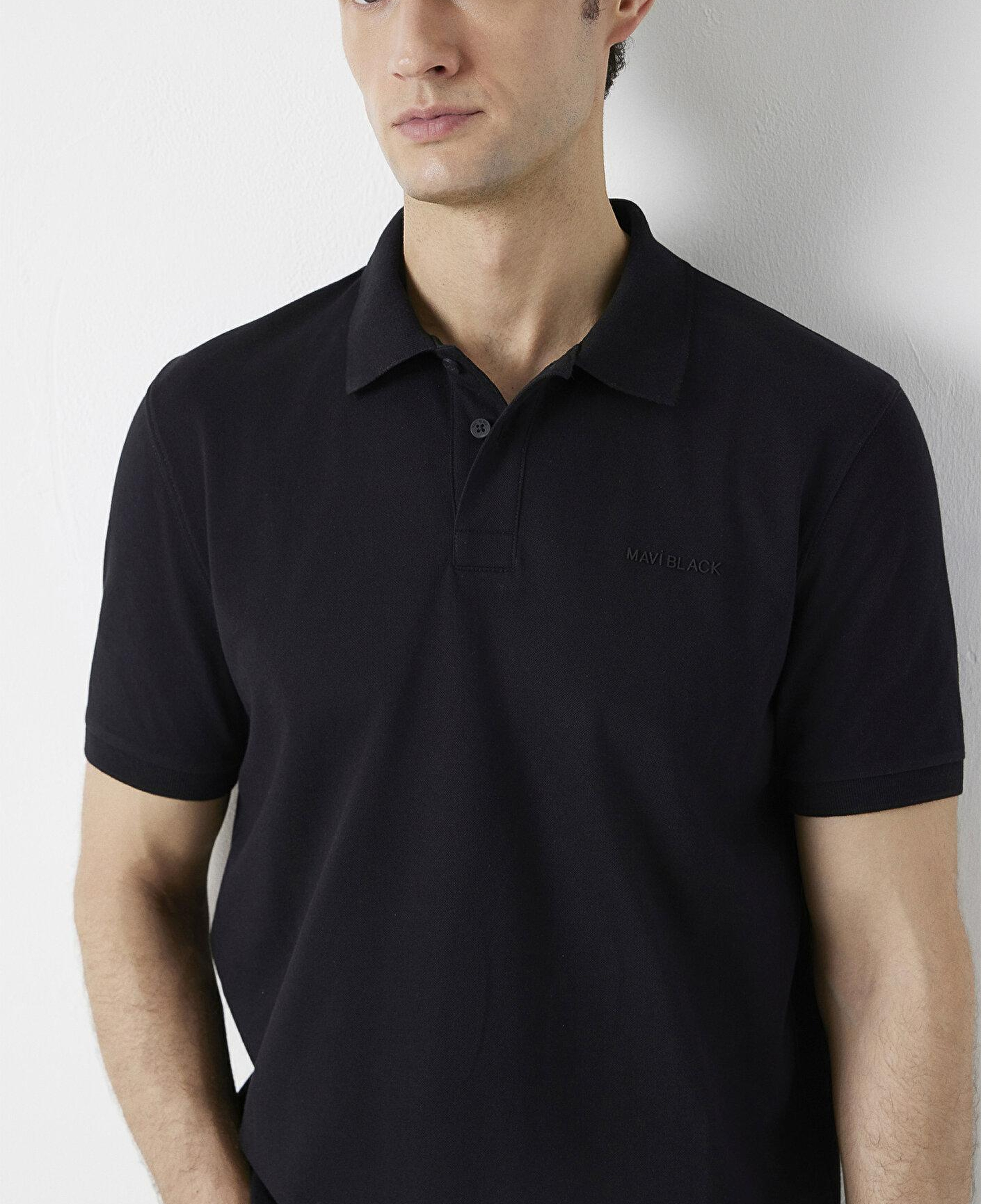 Mavi Mavi Black Siyah Polo Tişört Regular Fit / Normal Kesim 0613534-900
