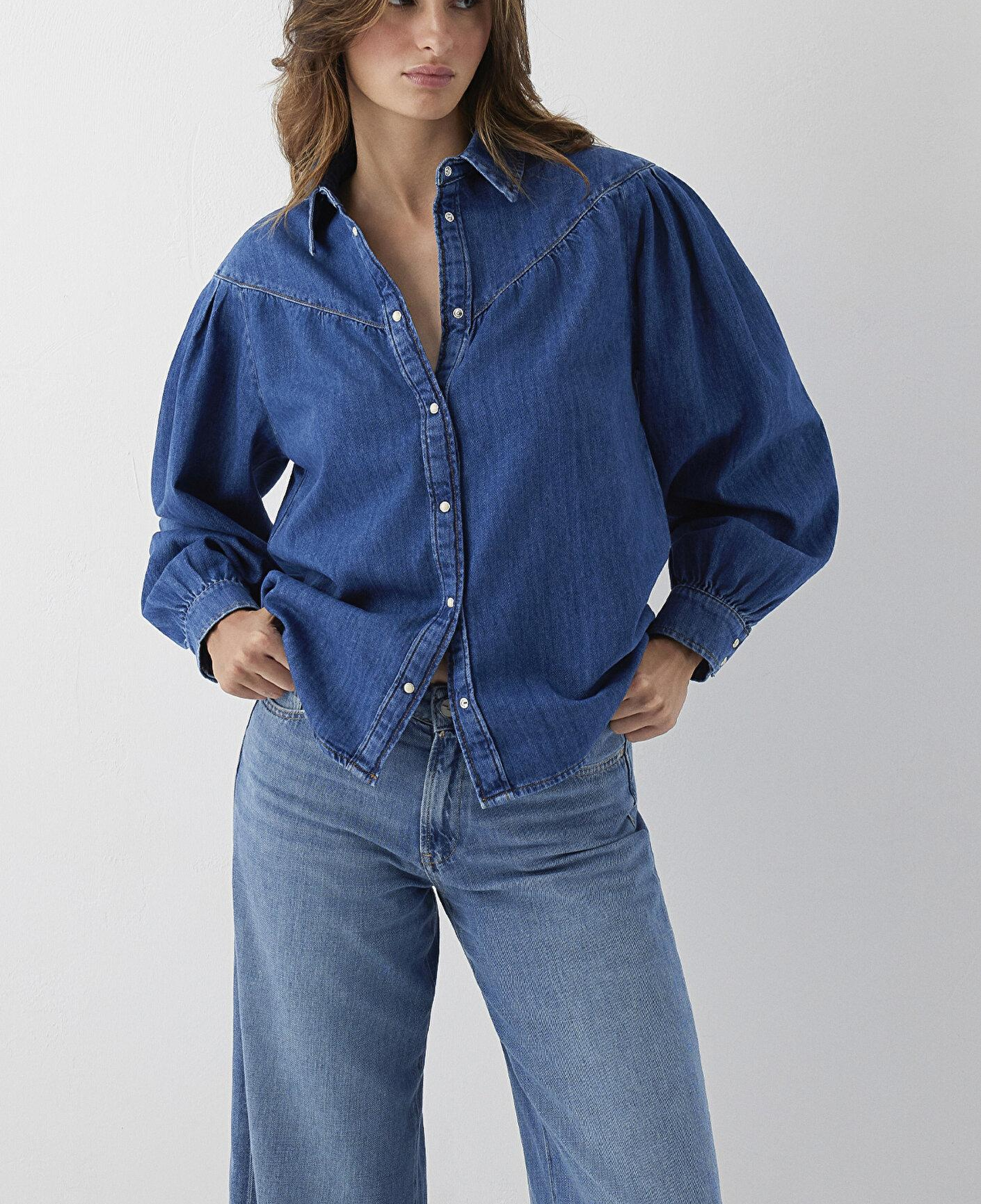 Mavi Lisia Iconic Indigo Mavisi Jean Gömlek Regular Fit / Normal Kesim 1217129-A6911