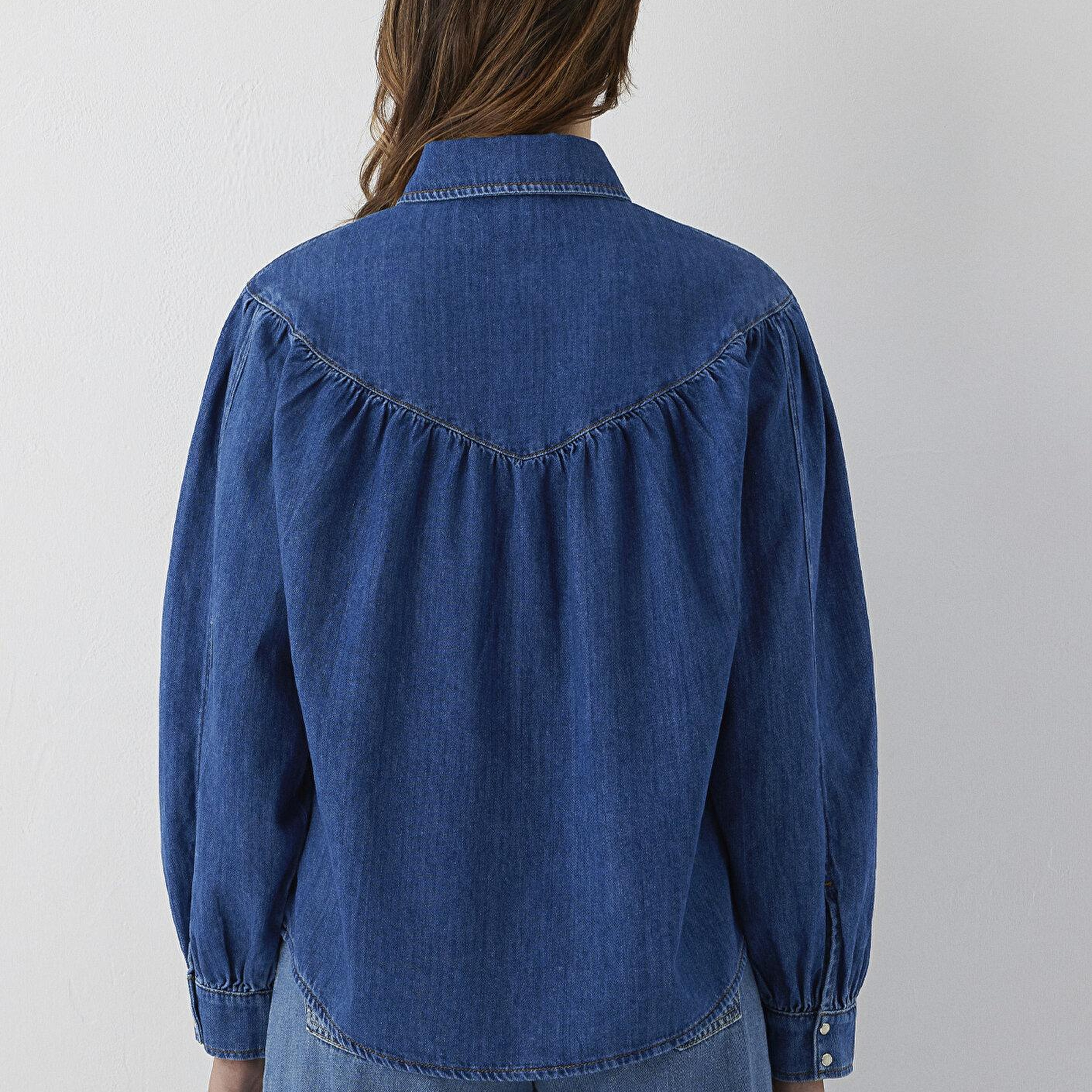 Mavi Lisia Iconic Indigo Mavisi Jean Gömlek Regular Fit / Normal Kesim 1217129-A6911