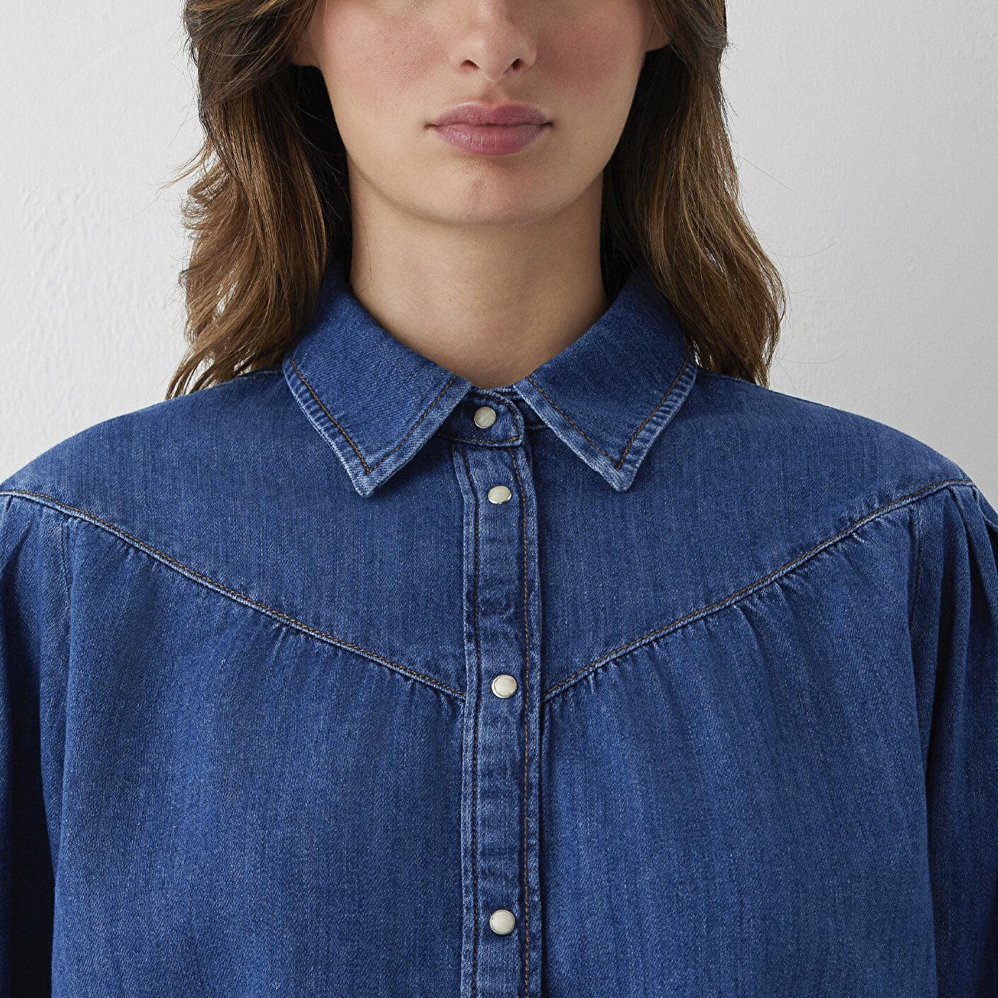 Mavi Lisia Iconic Indigo Mavisi Jean Gömlek Regular Fit / Normal Kesim 1217129-A6911