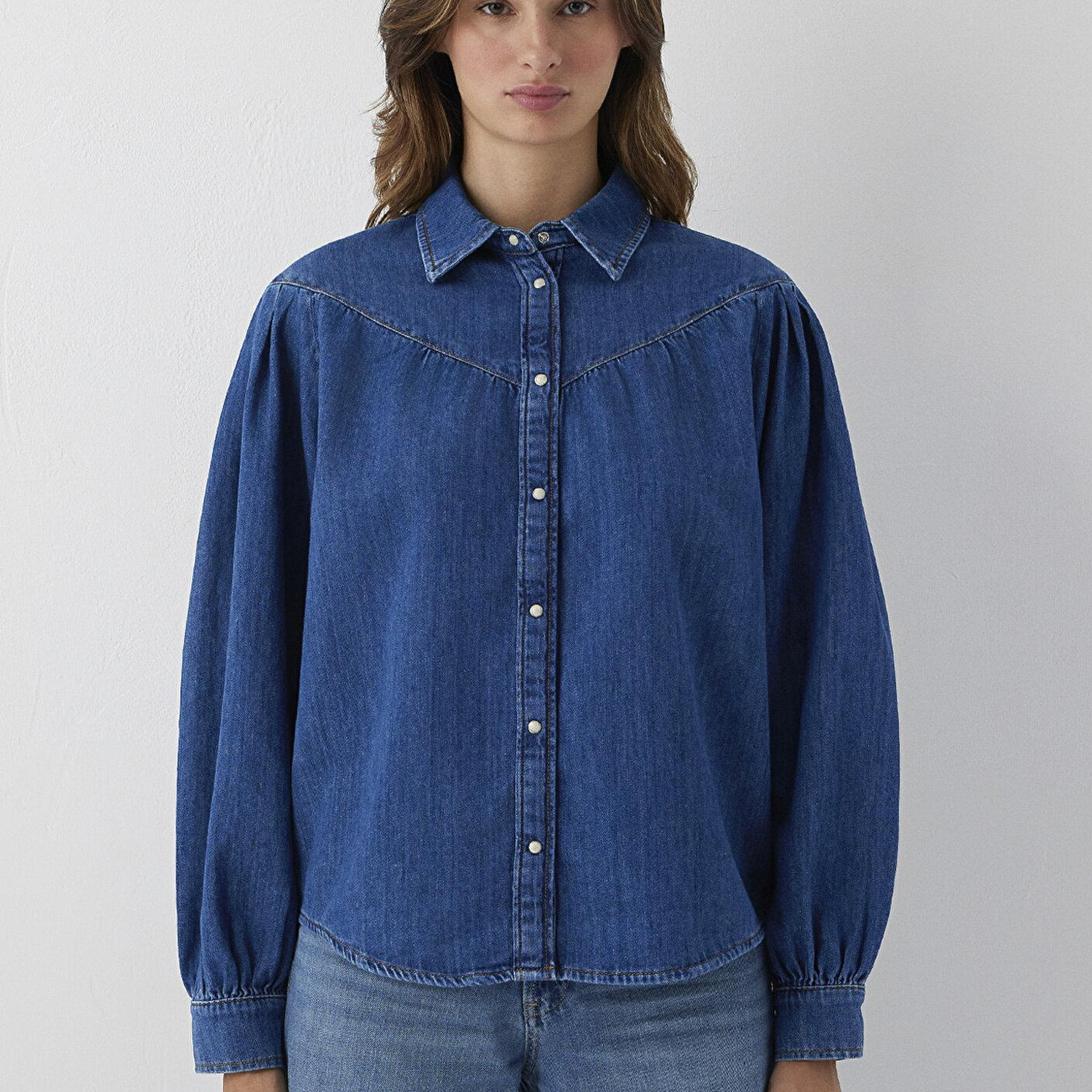 Mavi Lisia Iconic Indigo Mavisi Jean Gömlek Regular Fit / Normal Kesim 1217129-A6911