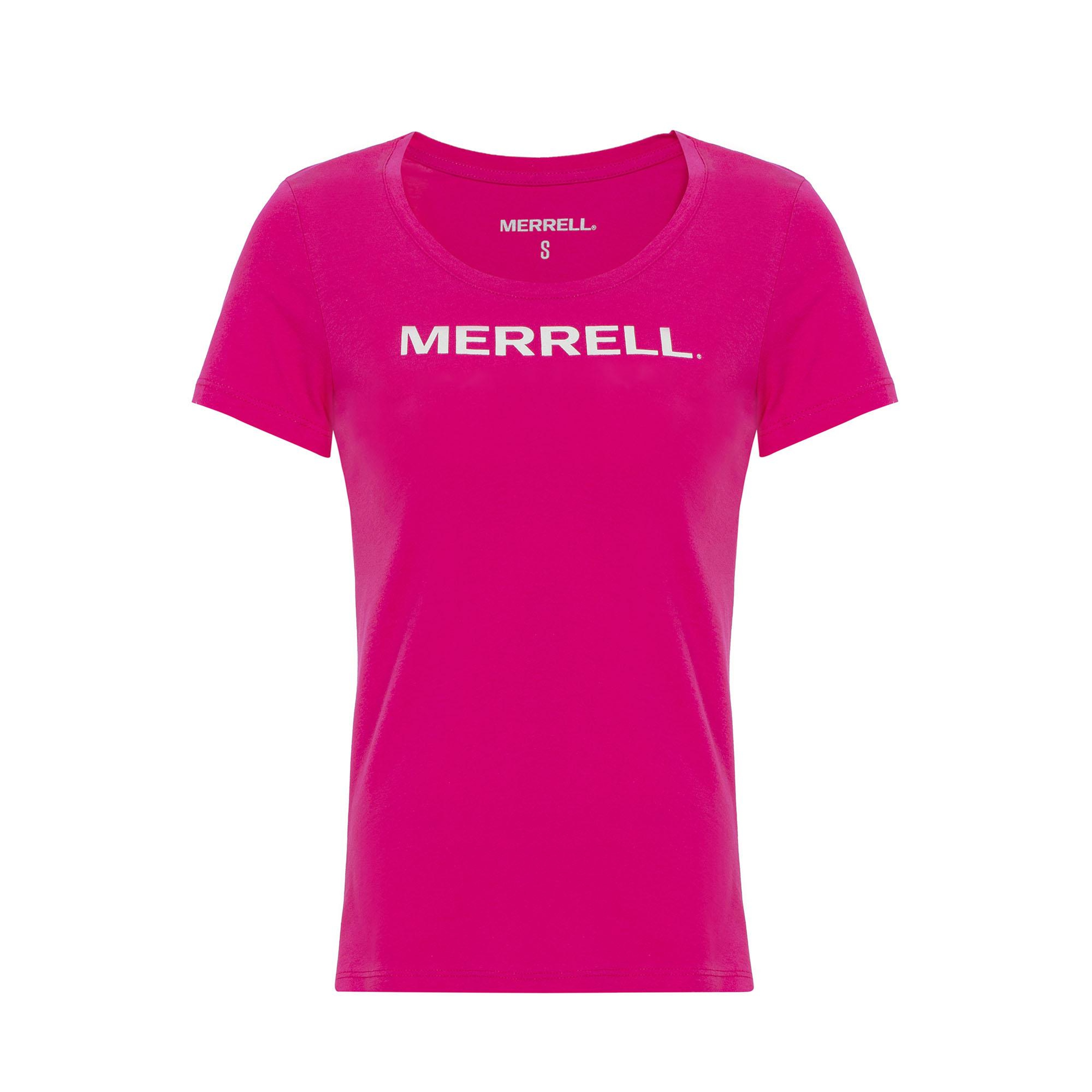 Merrell Logo F Kadın Pembe Tişört