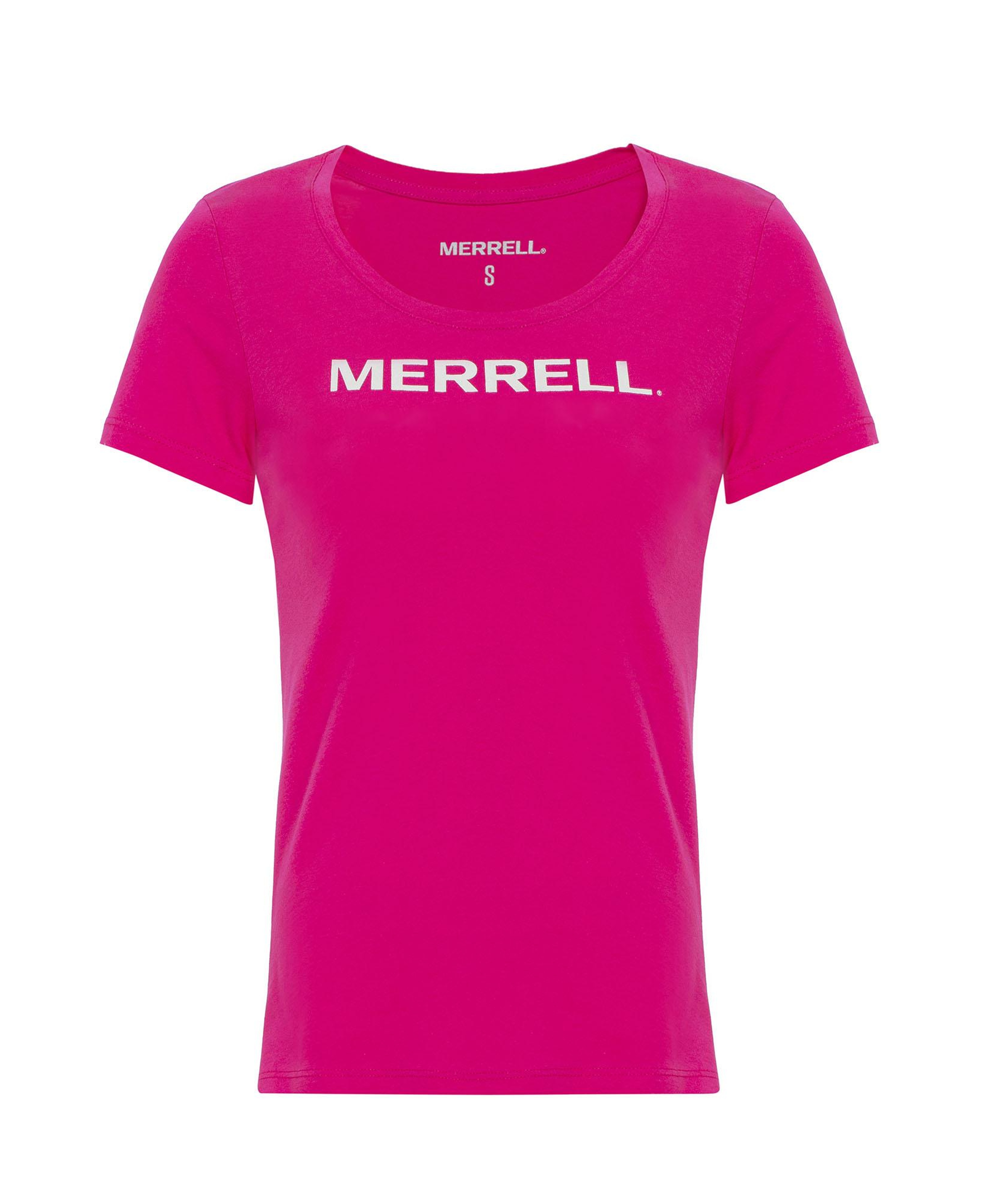 Merrell Logo F Kadın Pembe Tişört