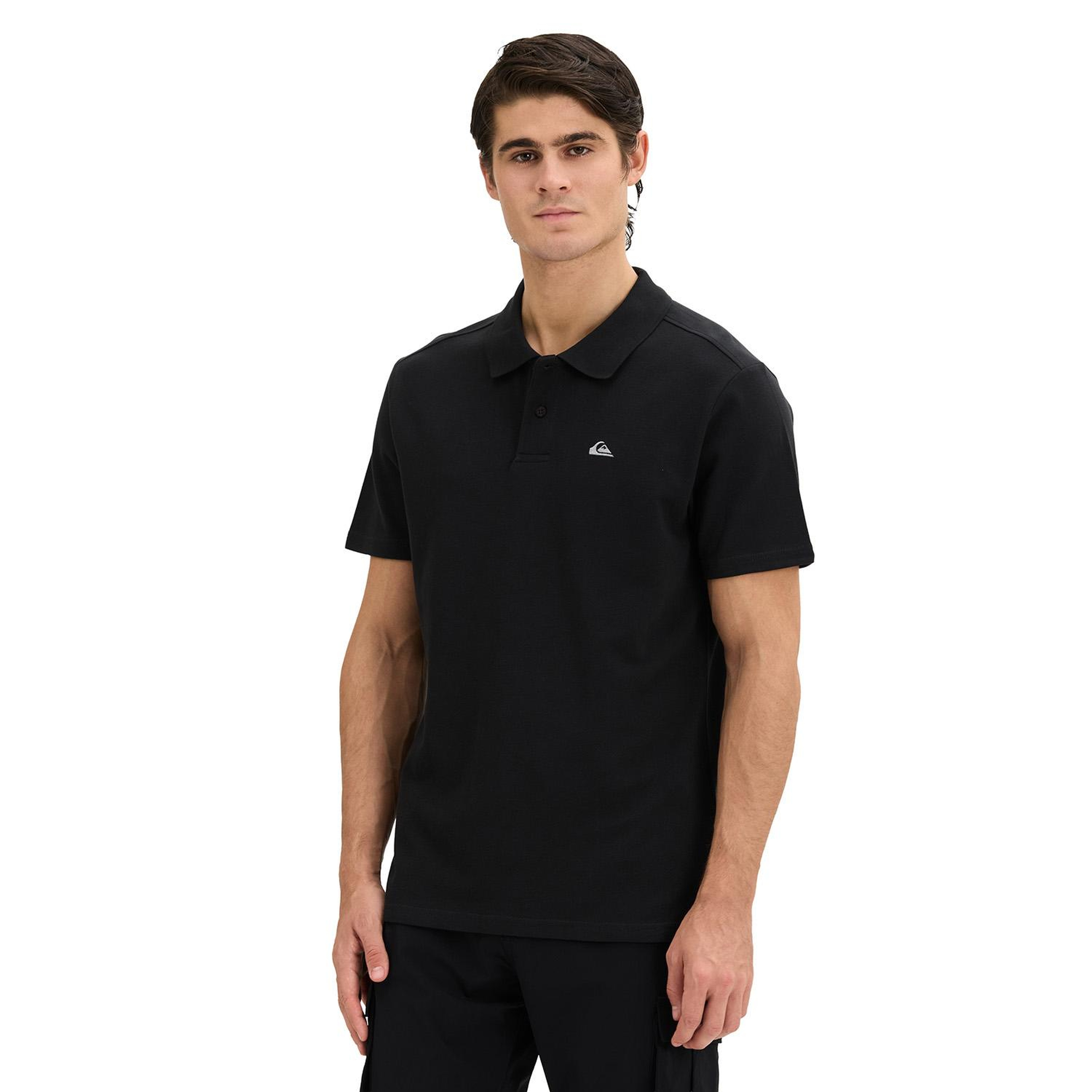 Quıksılver Pınnacle Polo Erkek Siyah Polo T-Shirt