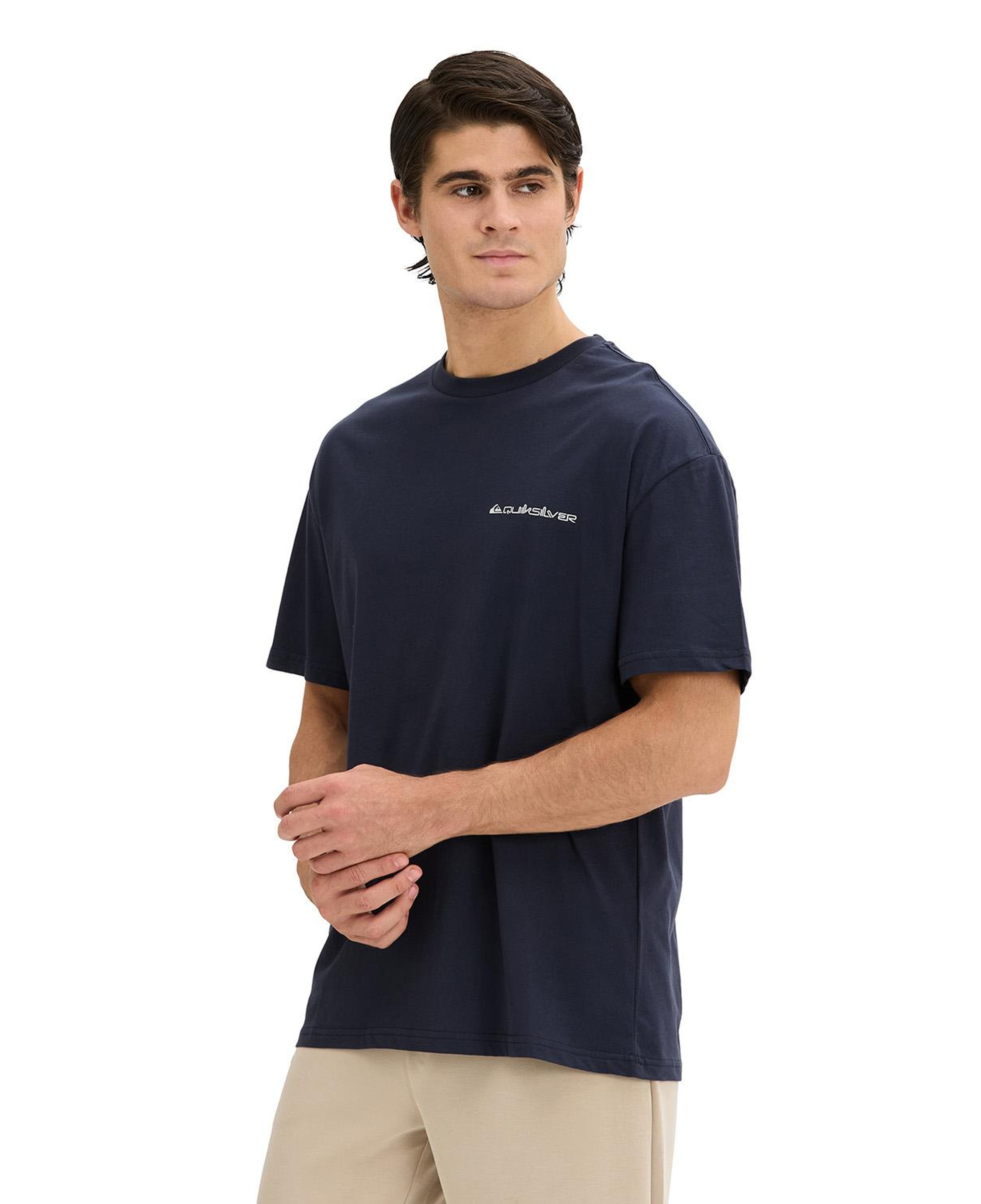 Quıksılver Touchdown Tee Erkek Lacivert T-Shirt