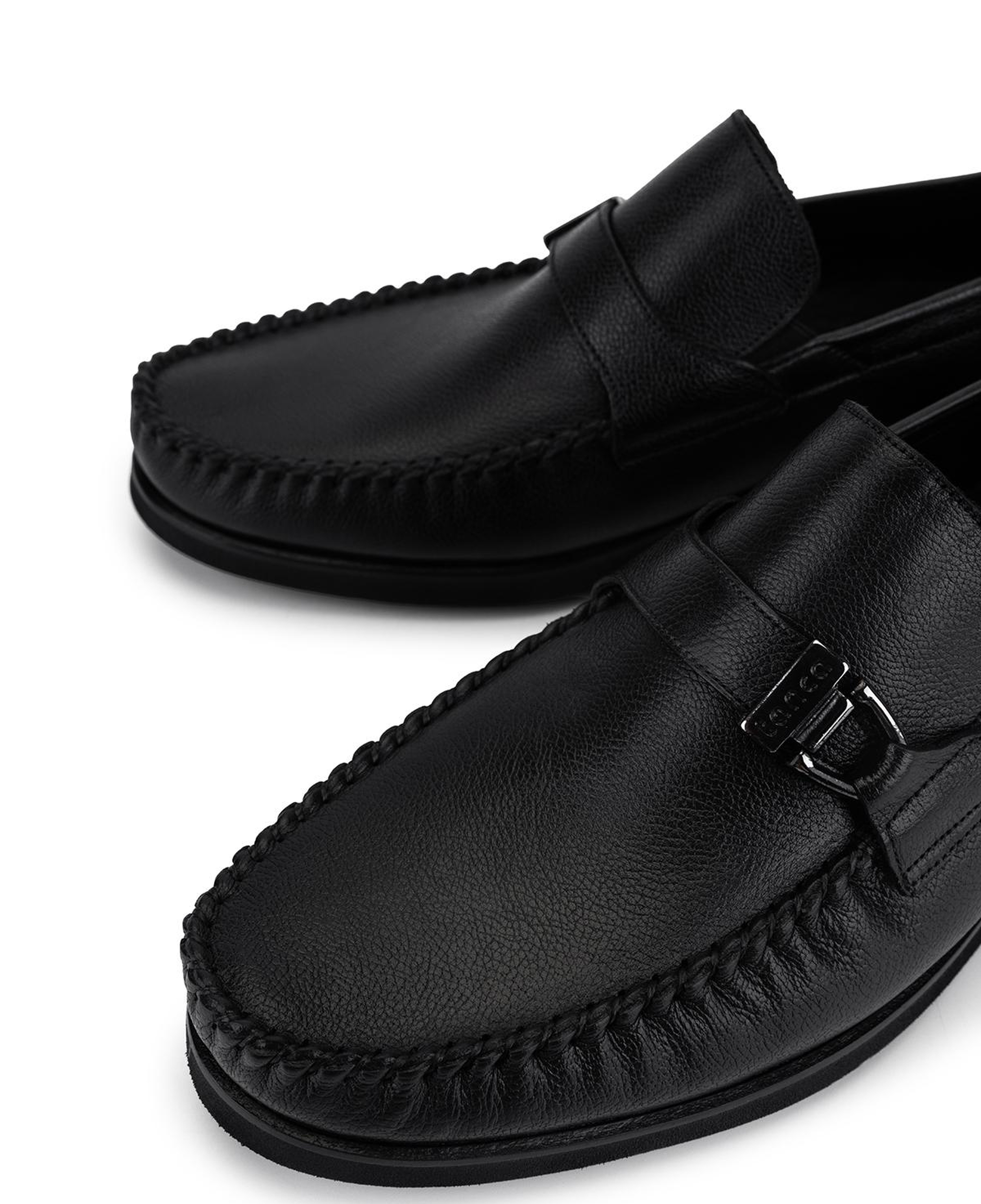Tamer Tanca Erkek Hakiki Deri Siyah Loafer Ayakkabı