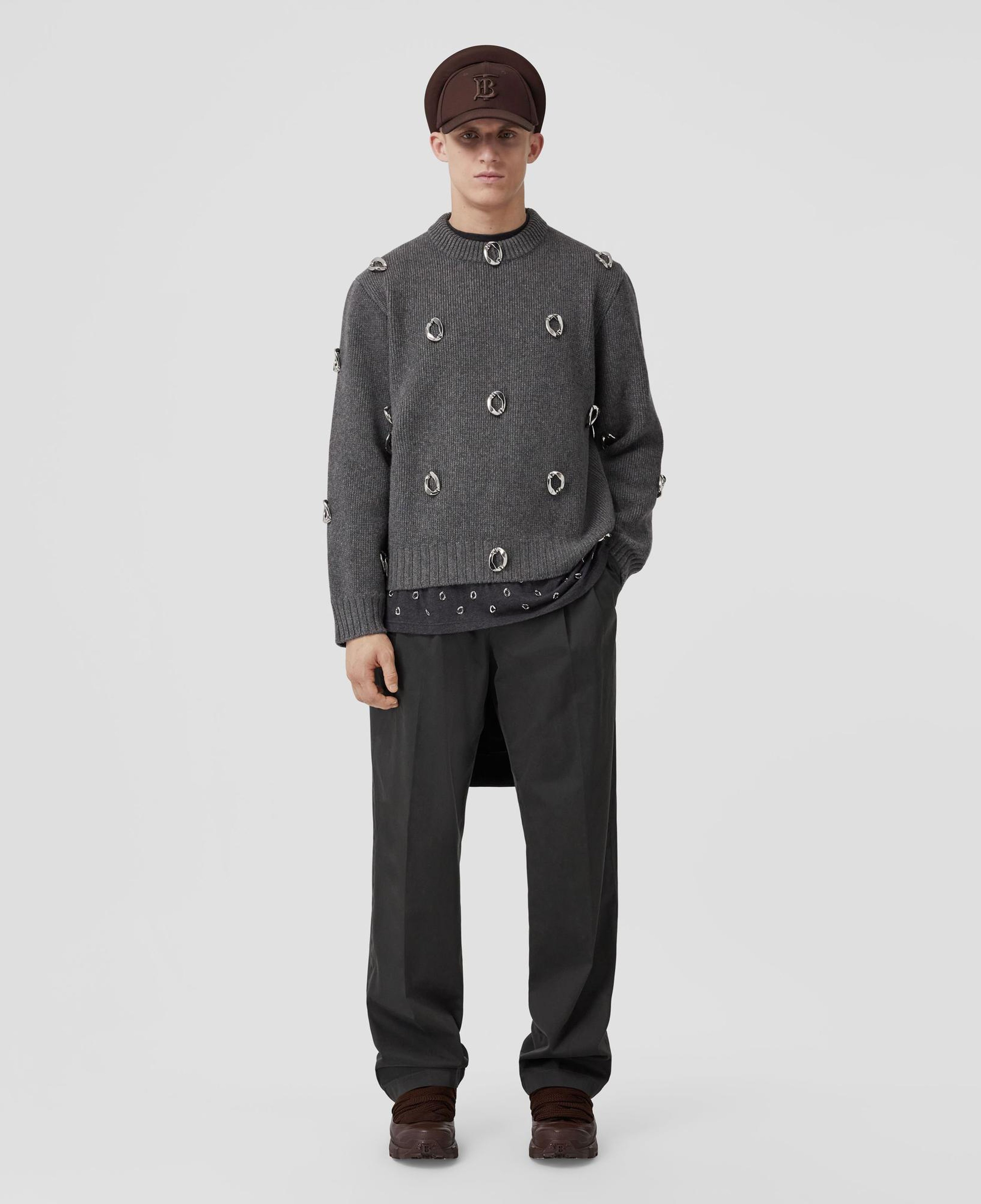 Burberry Erkek Gri Sweatshirt