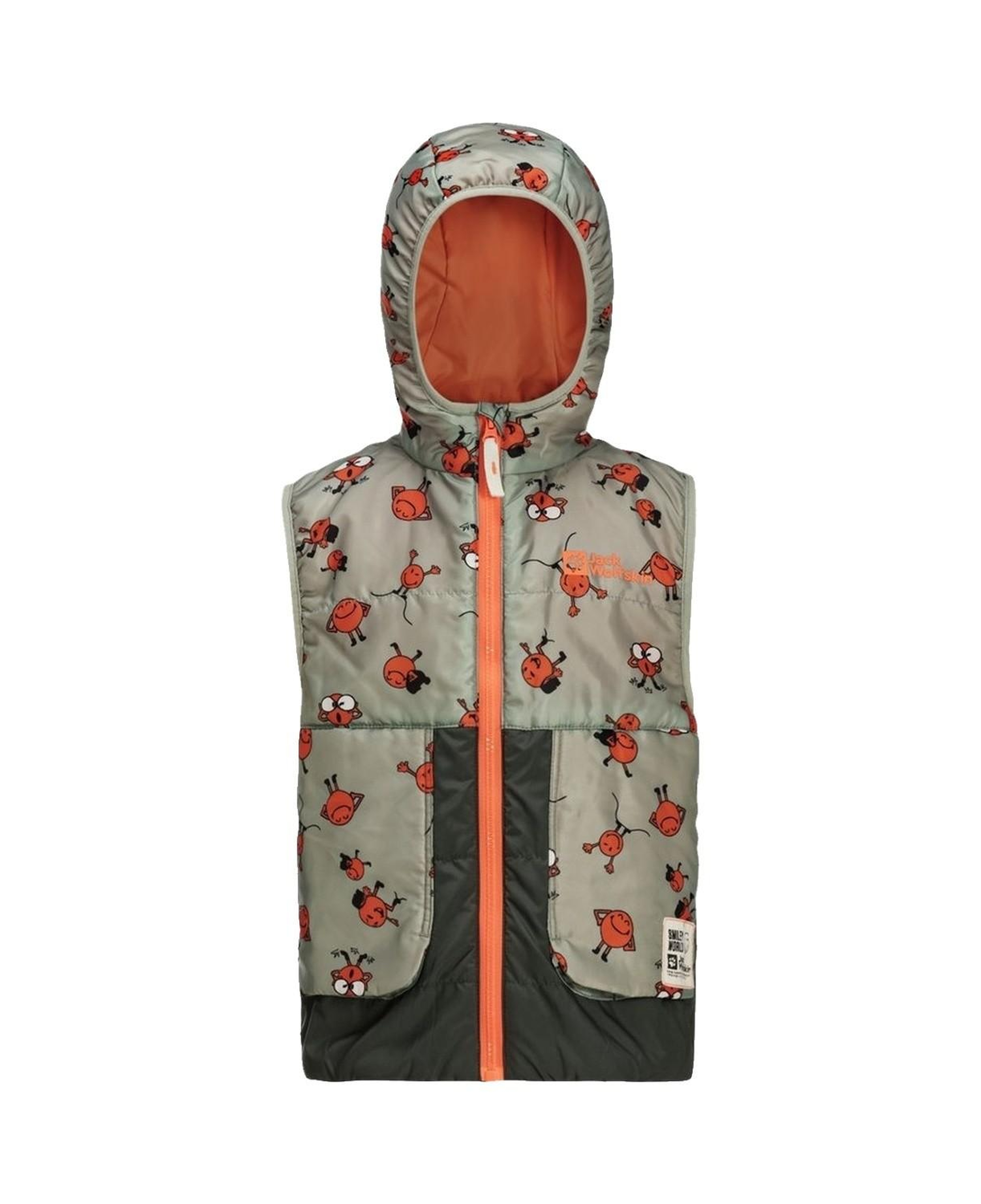 Jack Wolfskin Smileyworld Aop Vest Unisex Çocuk Yeşil Yelek