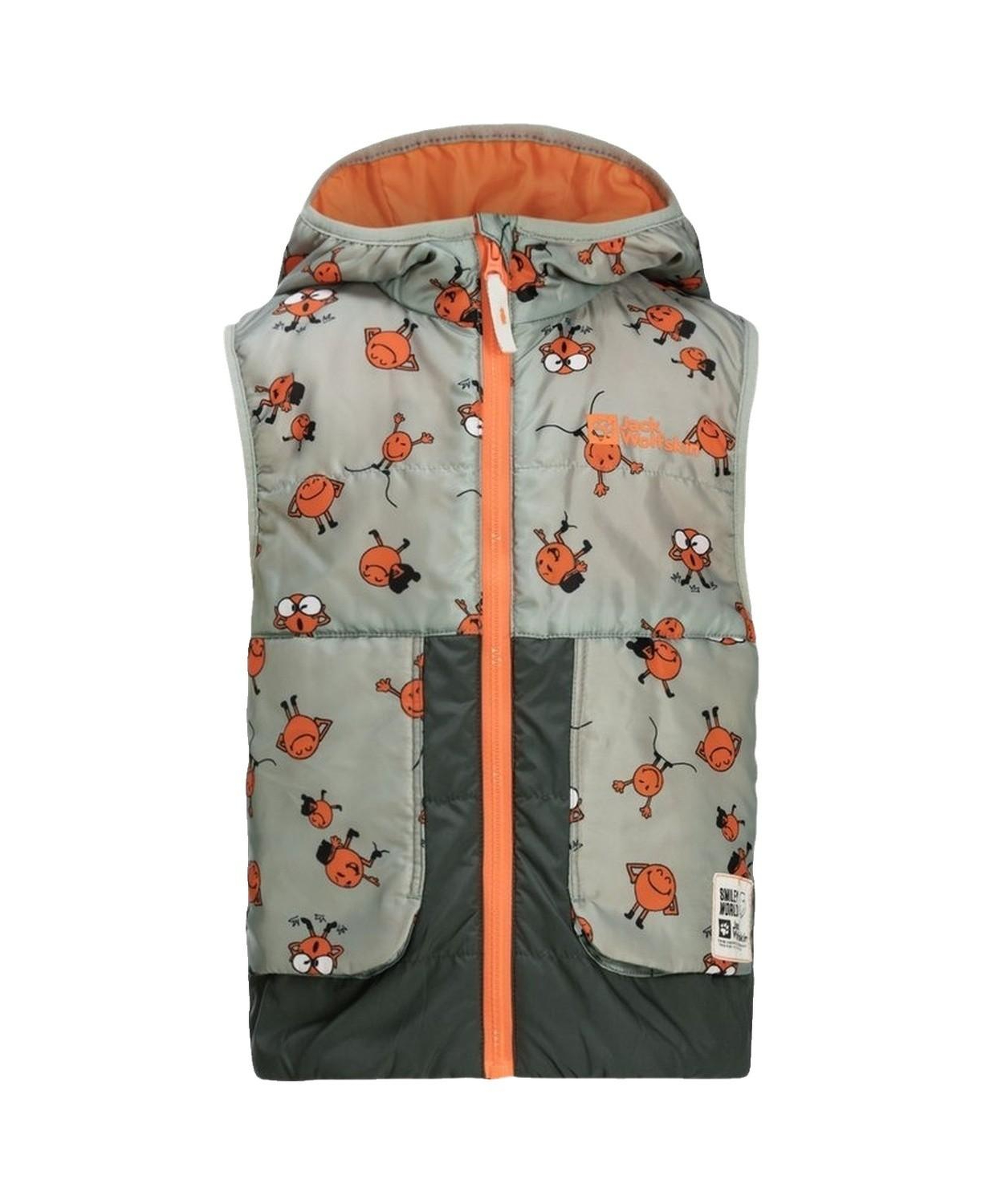 Jack Wolfskin Smileyworld Aop Vest Unisex Çocuk Yeşil Yelek